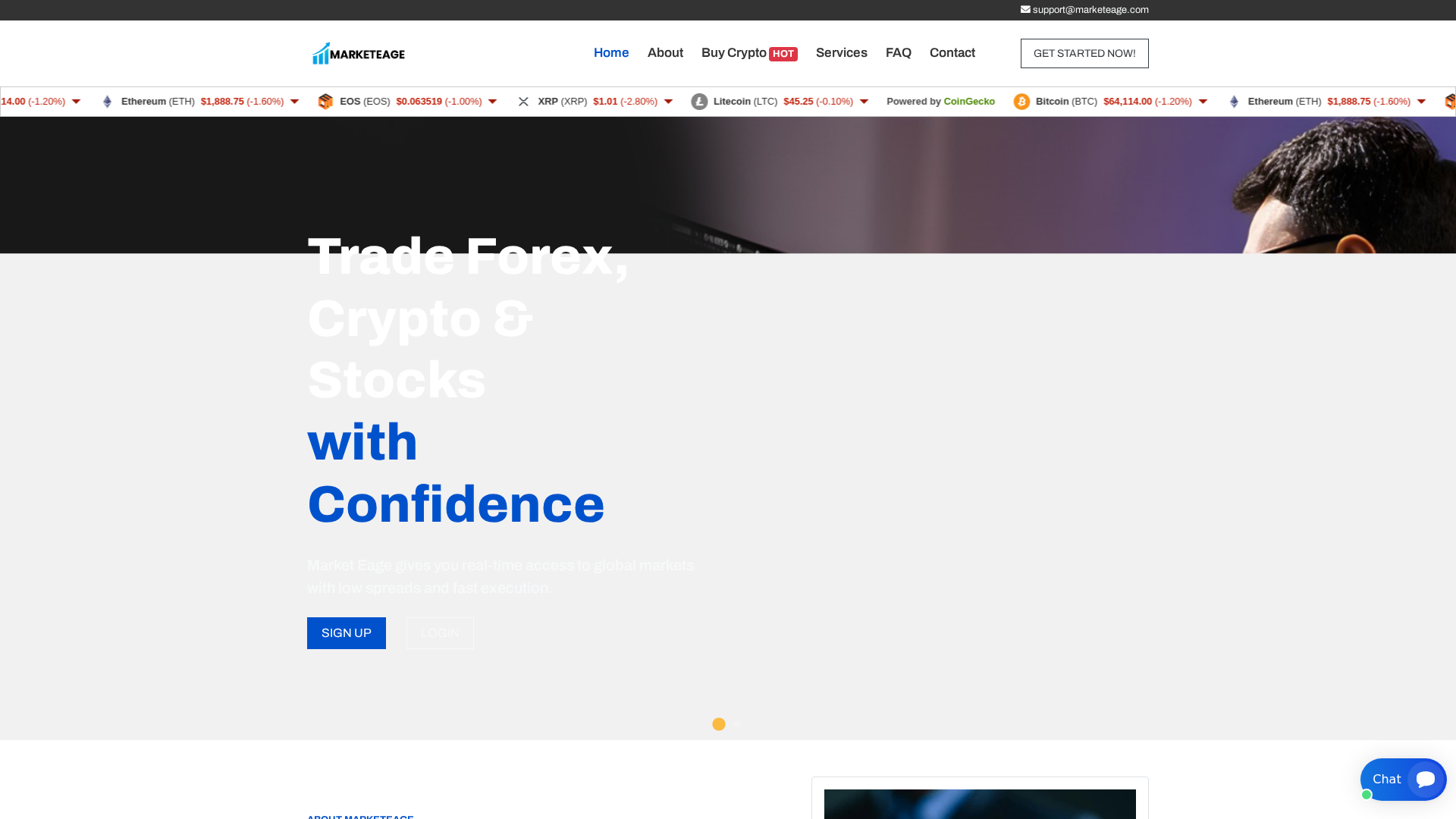 Screenshot of marketeage.com