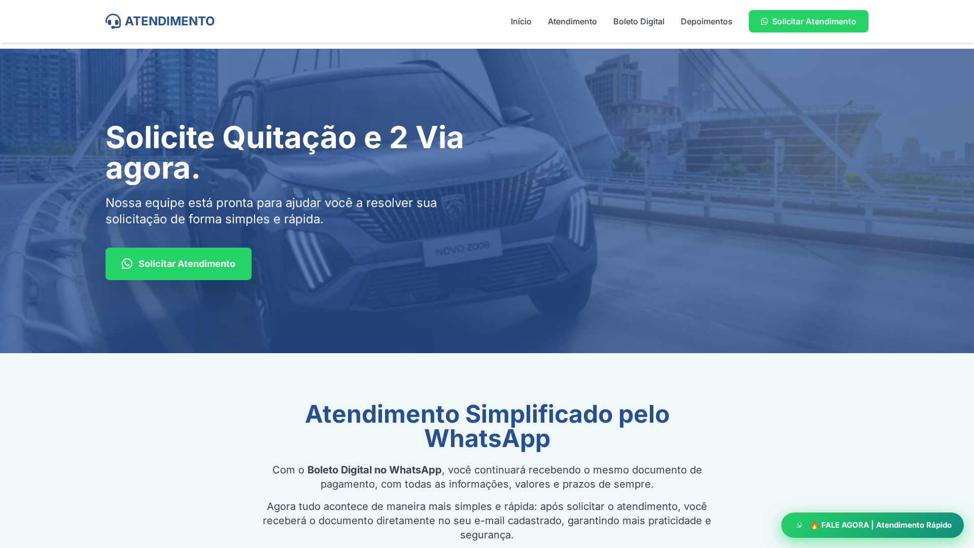 Screenshot of www.atendimentoimediato.com