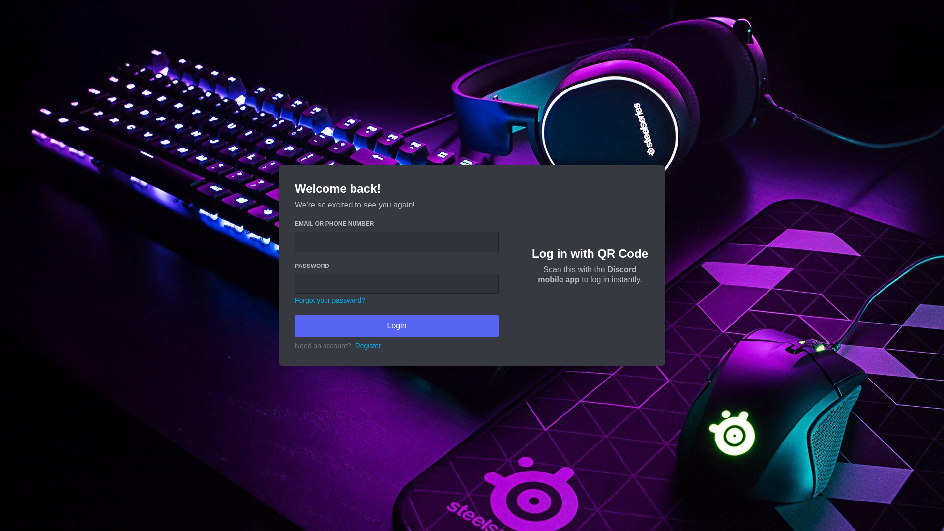 Screenshot of discord-login-page.vercel.app