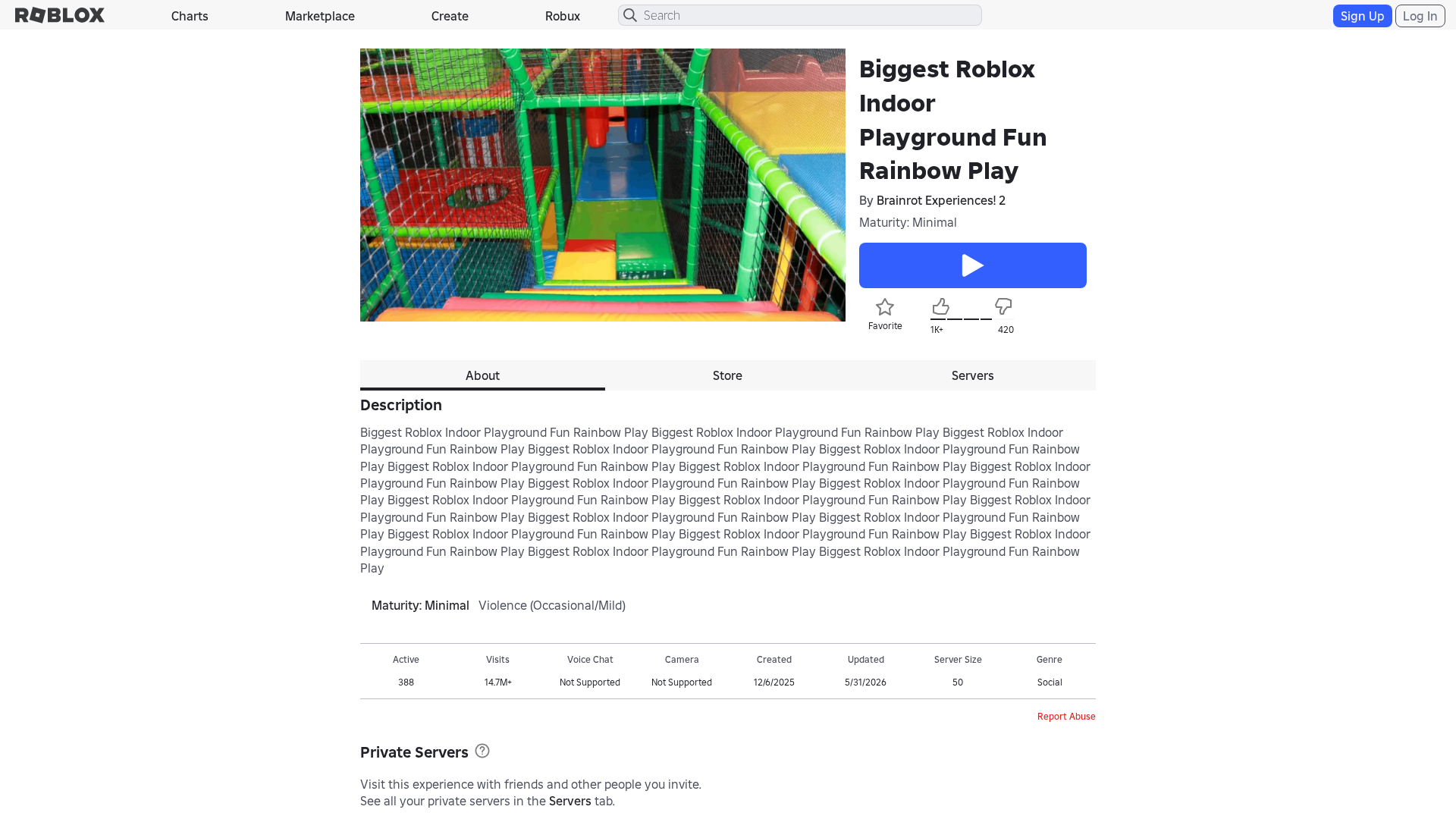 Screenshot of www.roblox.com.et