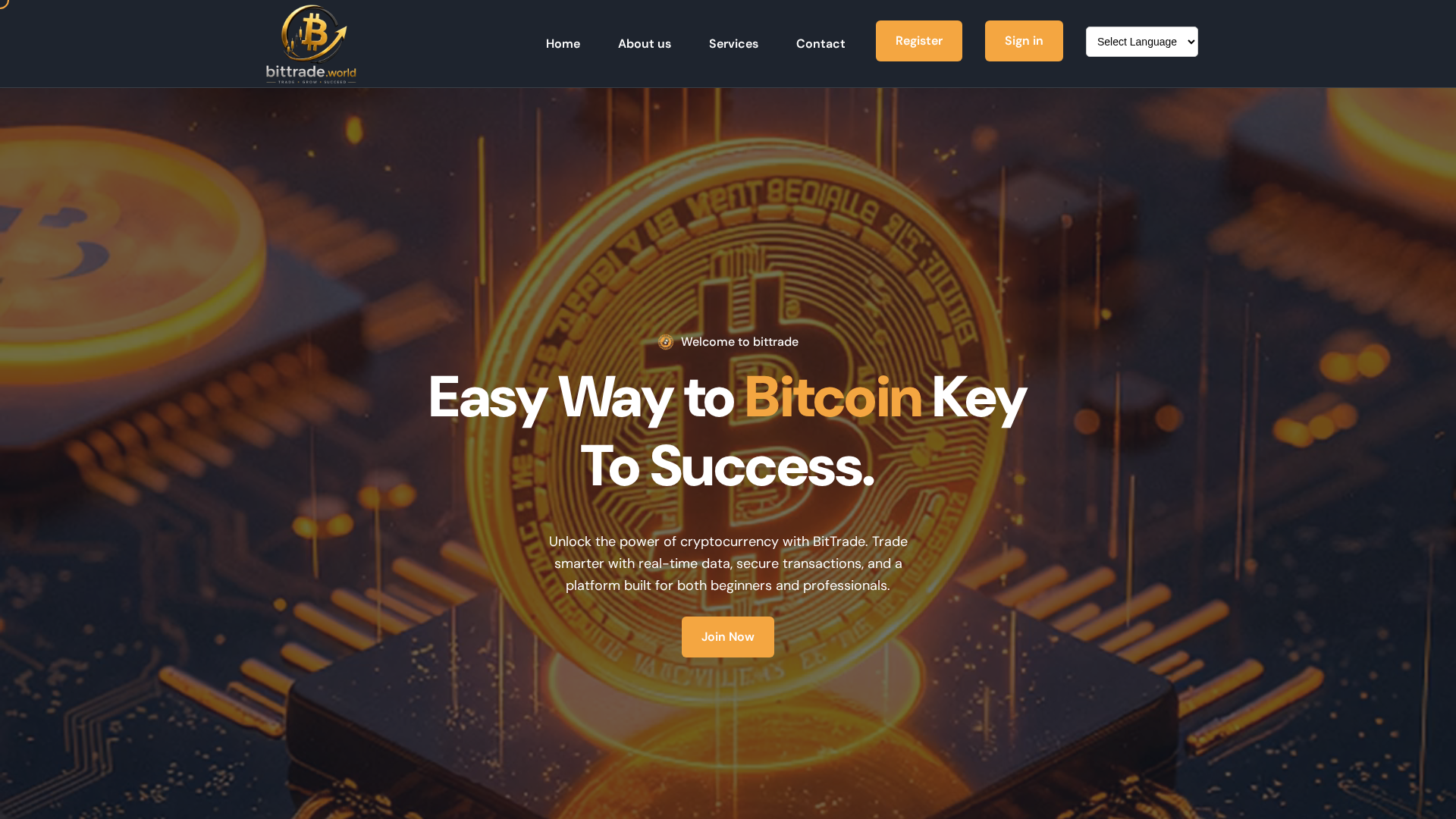 Screenshot of bittrade.world