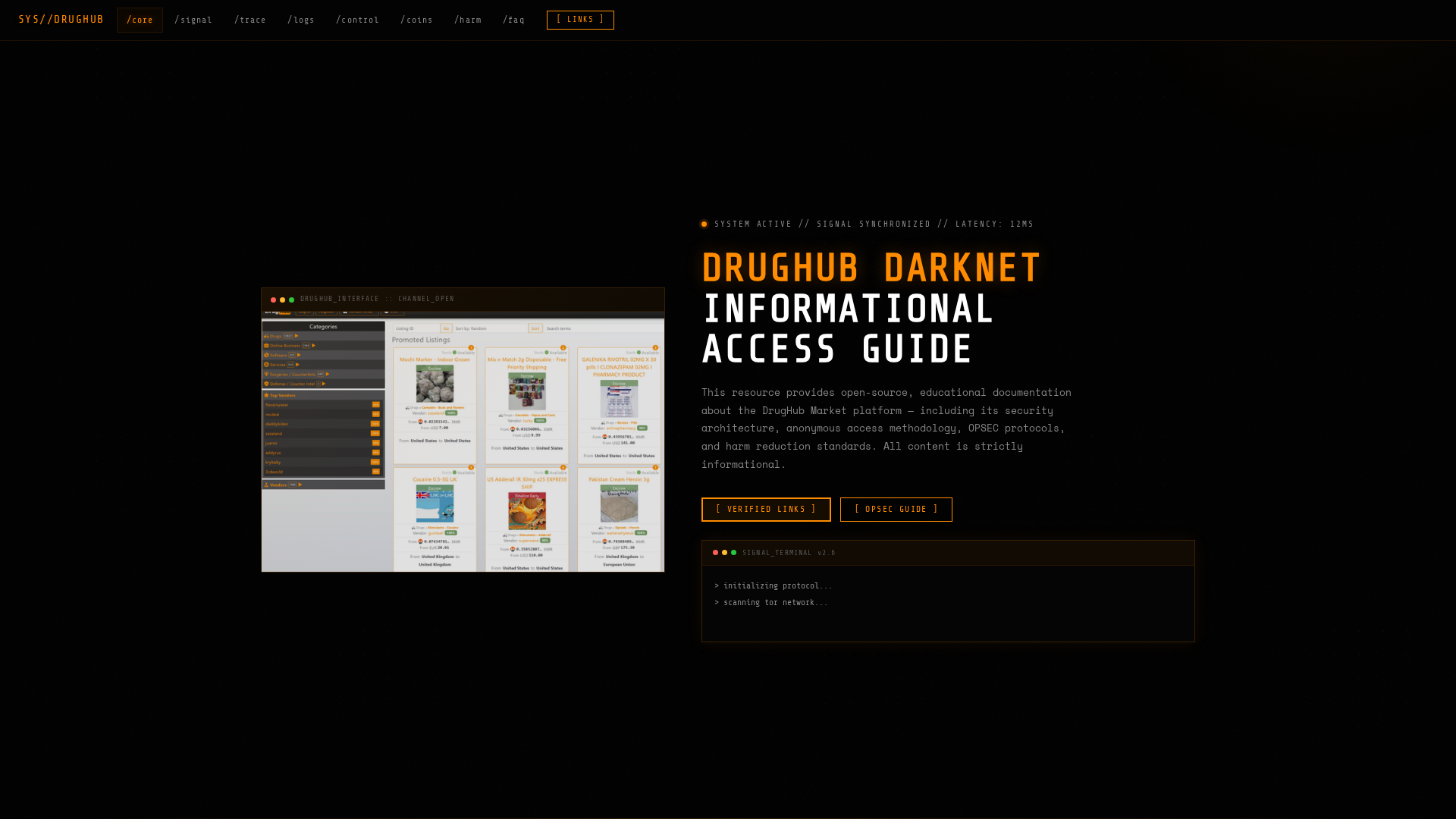 Screenshot of access.drug-hub-marketplace.com