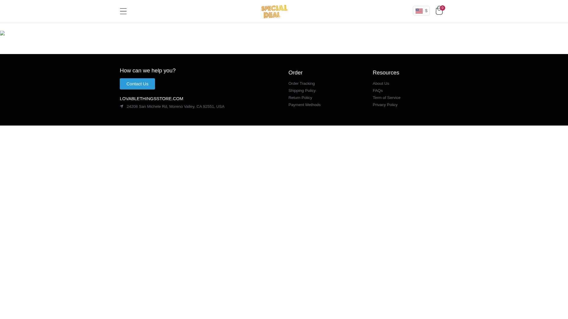 Screenshot of lovablethingsstore.com