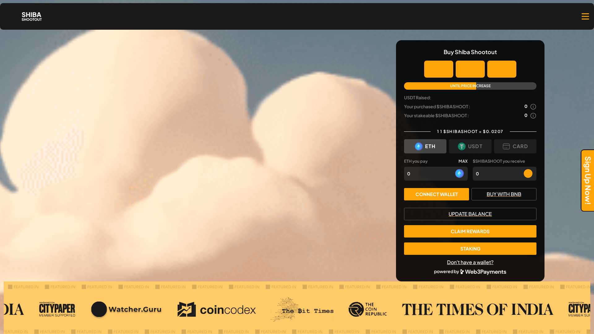 Screenshot of shibashootoutoi.pages.dev
