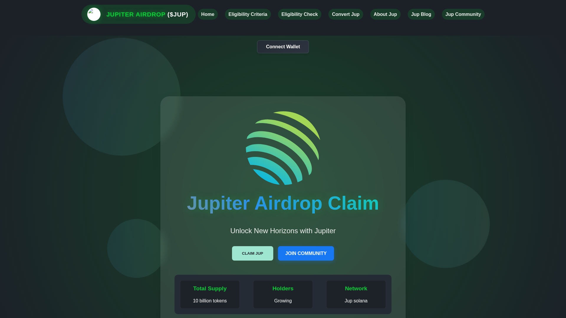 Screenshot of claimjupi.pages.dev