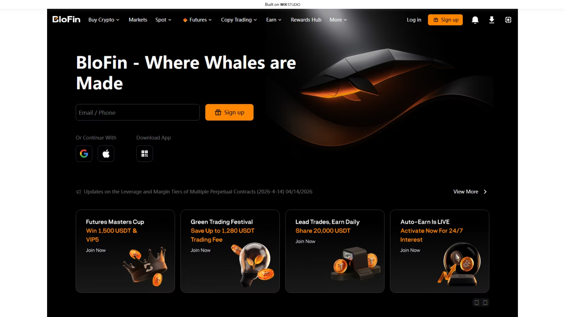 Screenshot of apps-blofen.wixstudio.com