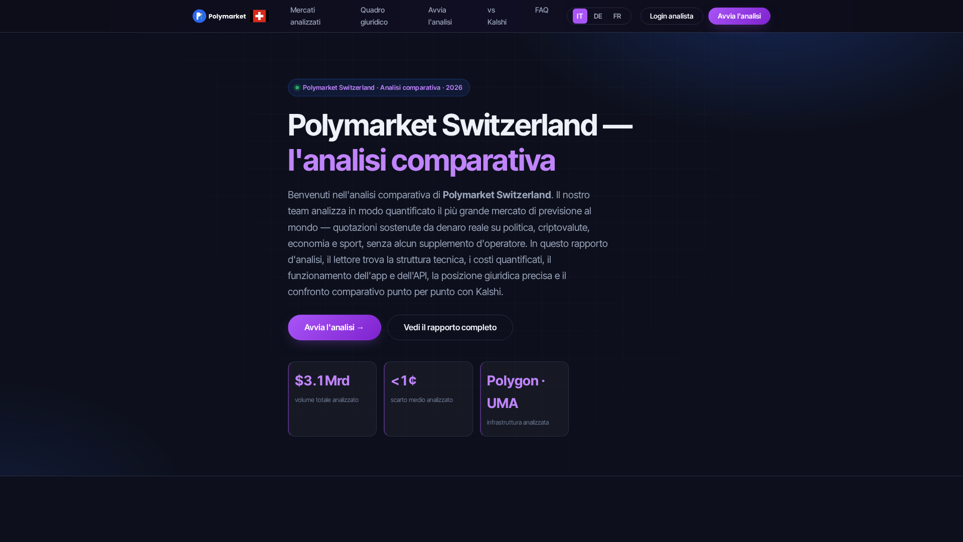 Screenshot of polymarketswitzerland.ch