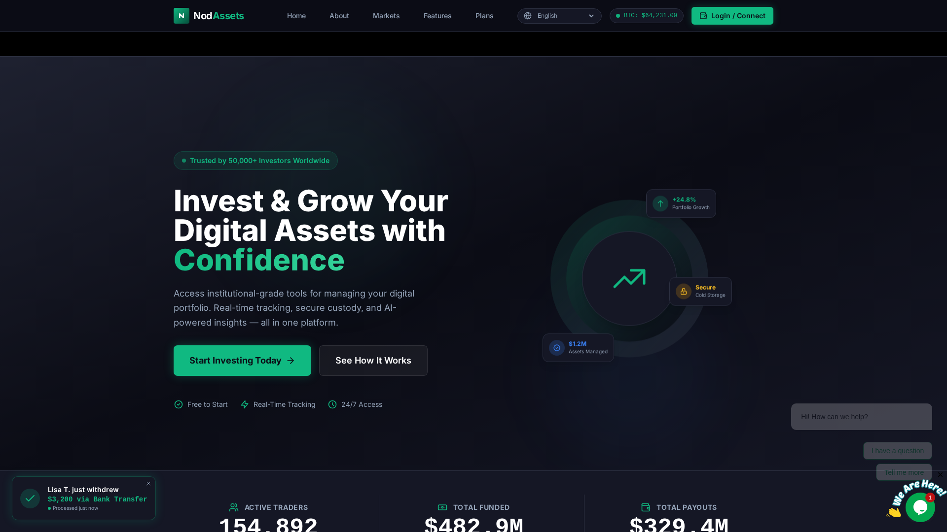 Screenshot of nodassets.com
