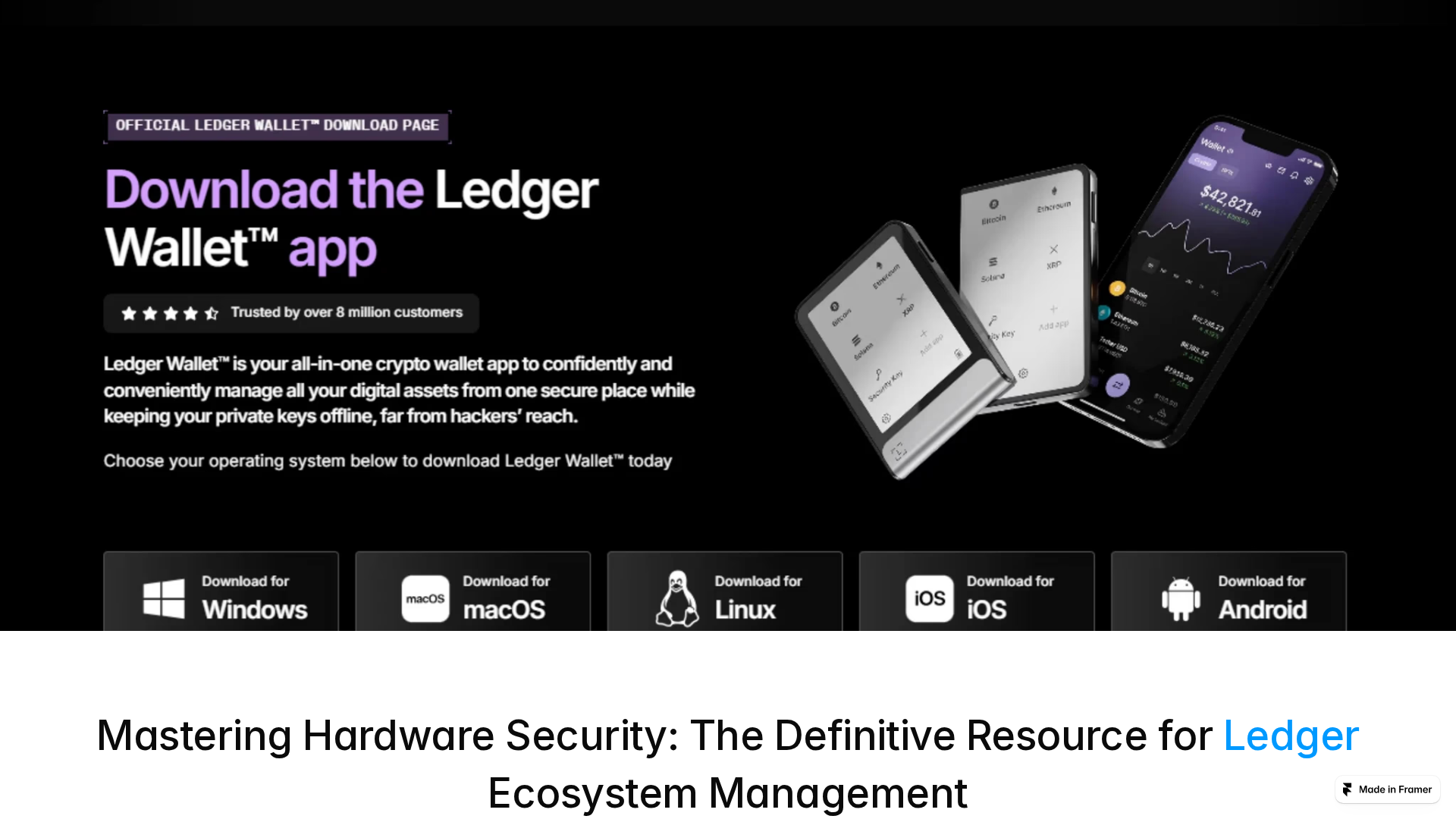 Screenshot of ledgeer-supportlive.framer.media