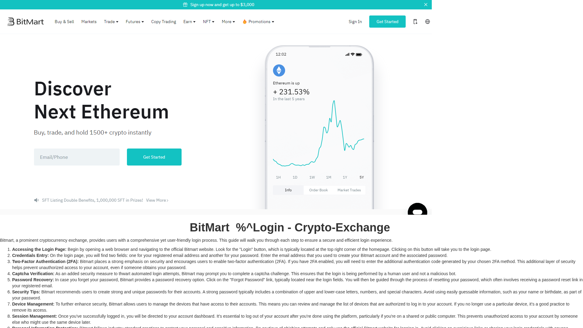 Screenshot of bitmartwlogin.webflow.io