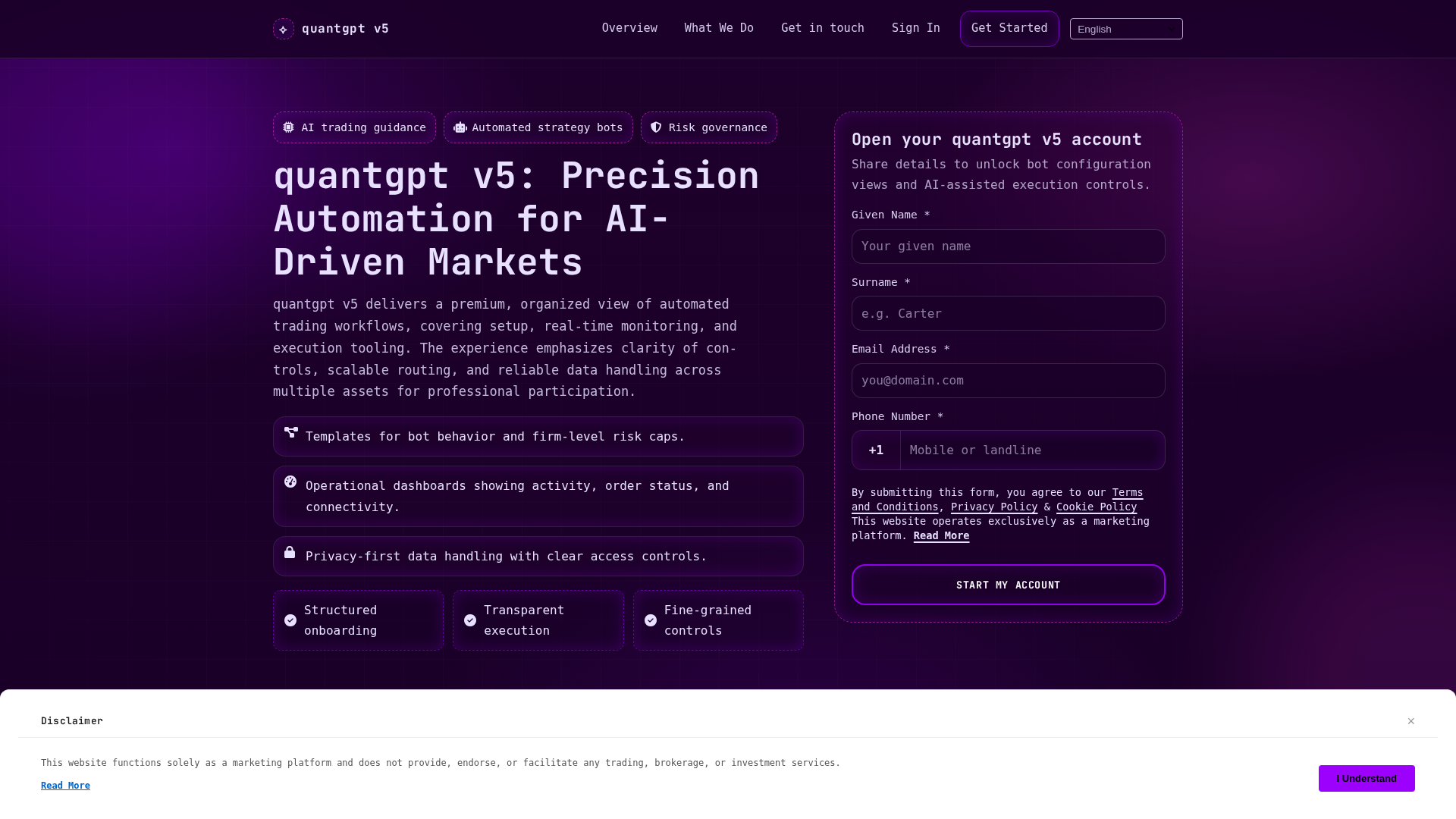 Screenshot of quantgptv5.click