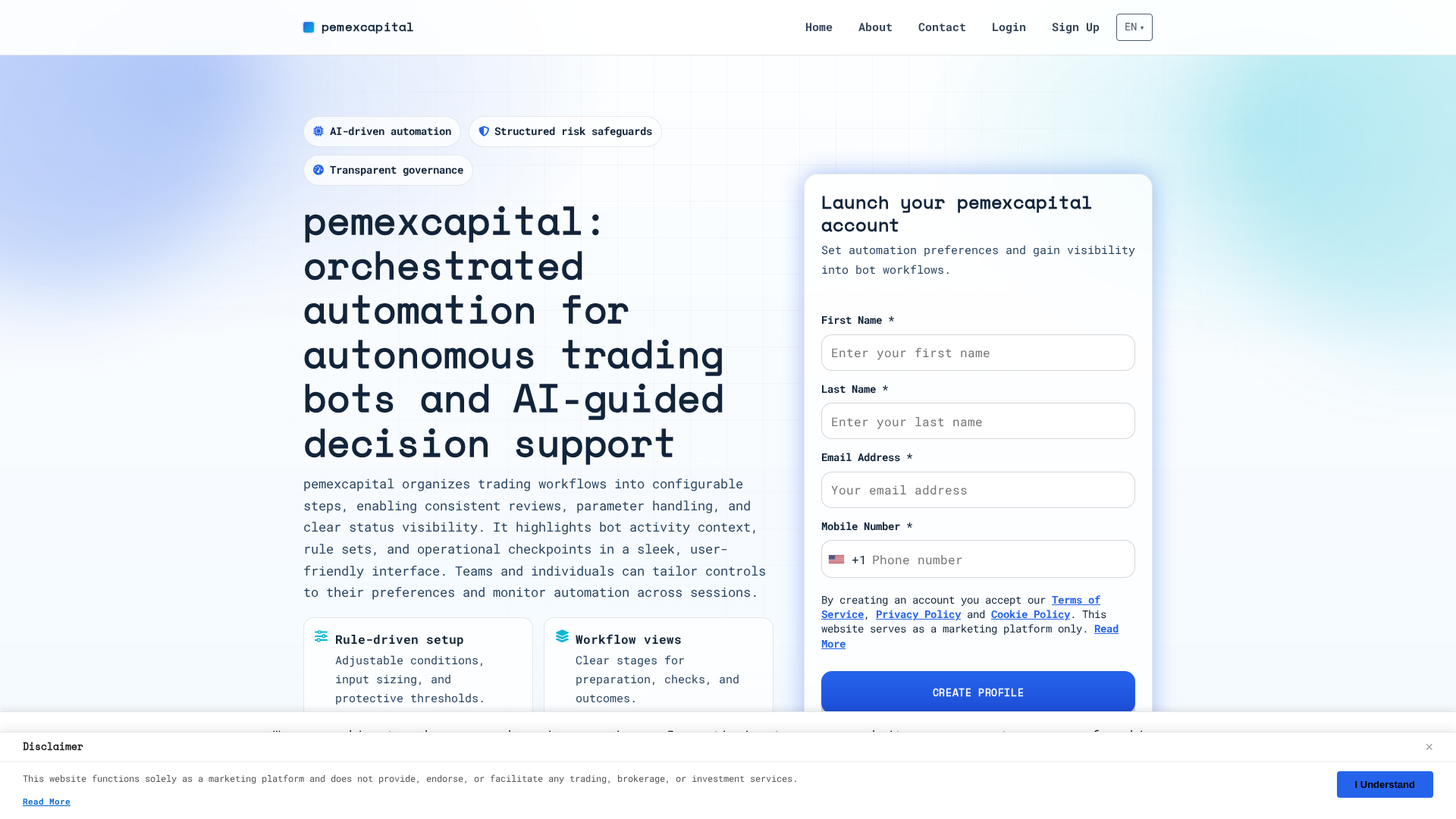 Screenshot of pemexcapital-solution.com
