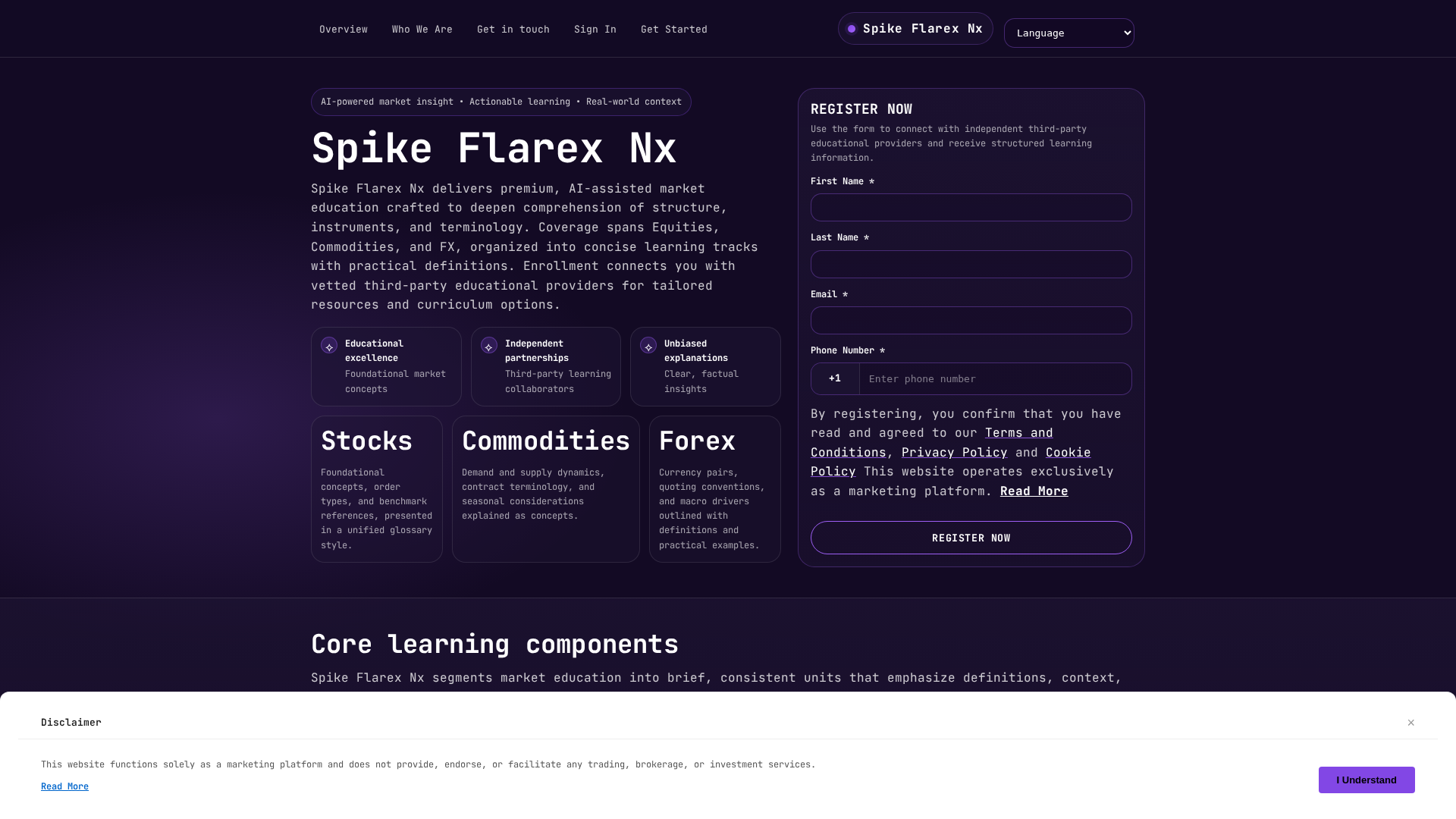 Screenshot of spikeflarex-nx.pro