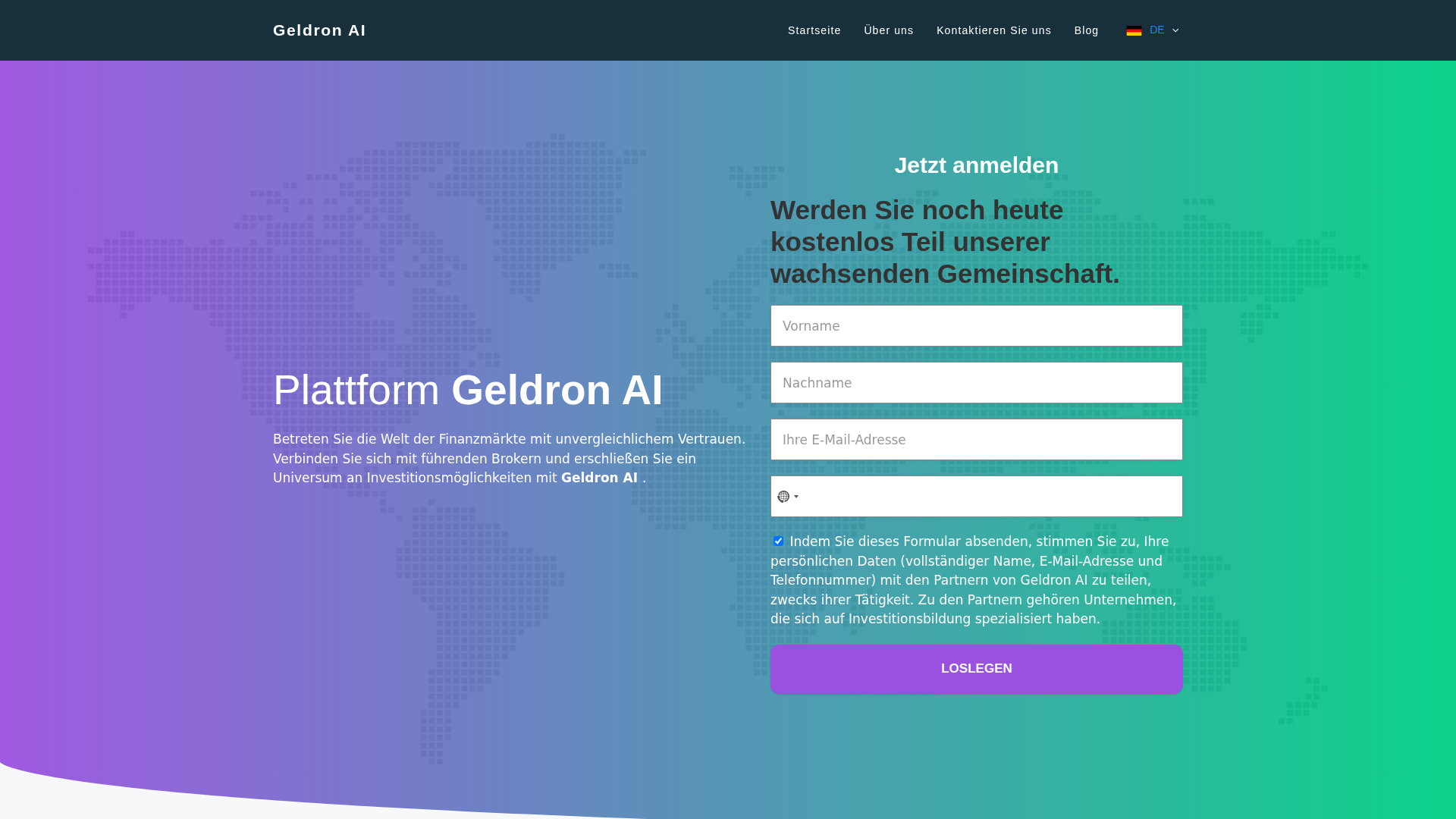 Screenshot of mygeldronai.com
