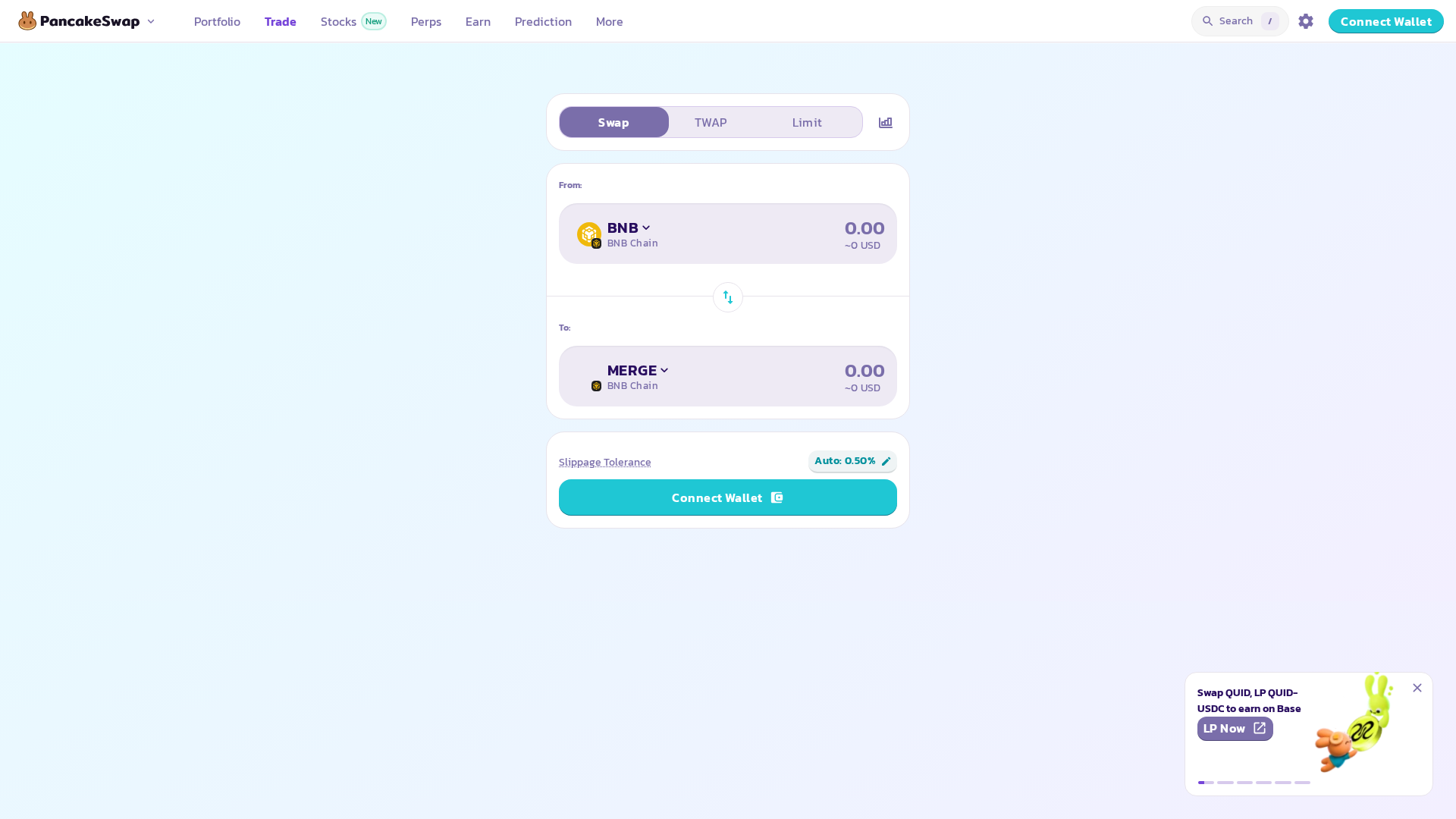 Screenshot of pancakeswap.projectmerge.org