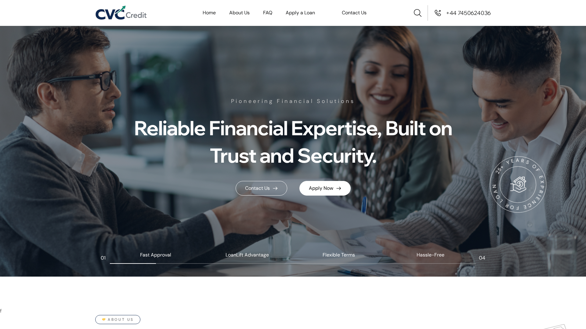 Screenshot of cvccredit.net