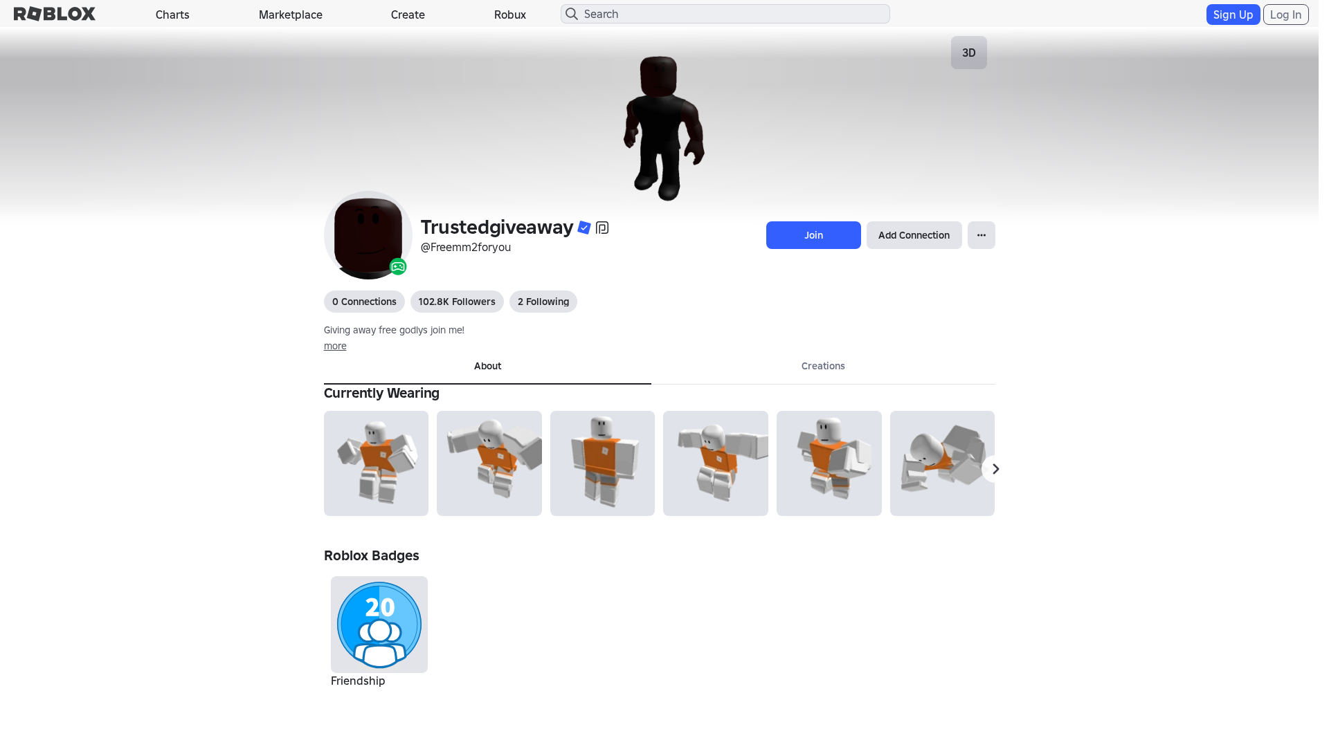 Screenshot of www.roblox.com.mu