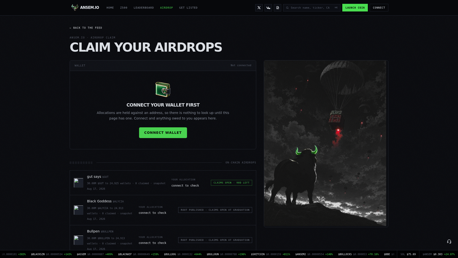 Screenshot of ansem-sol.com