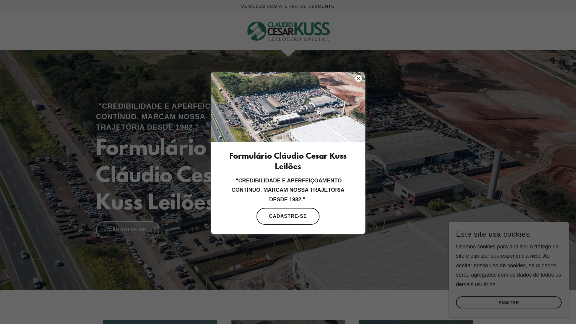 Screenshot of kussformulariodecadastrooficial.com