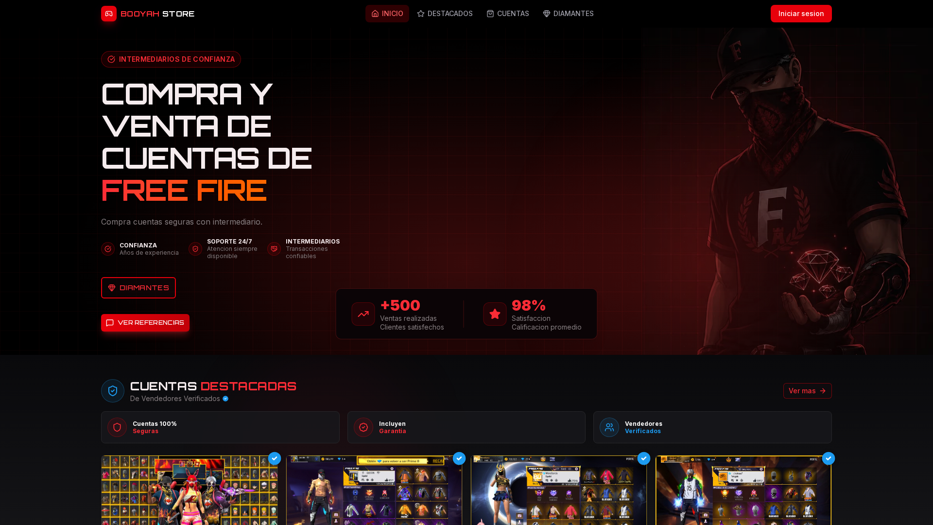 Screenshot of booyahstoreff.com