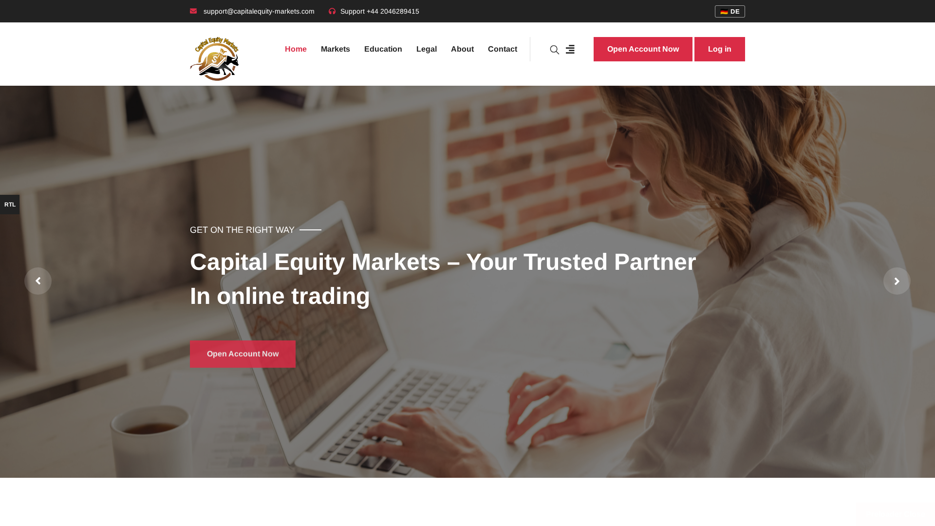 Screenshot of capitalequity-markets.com