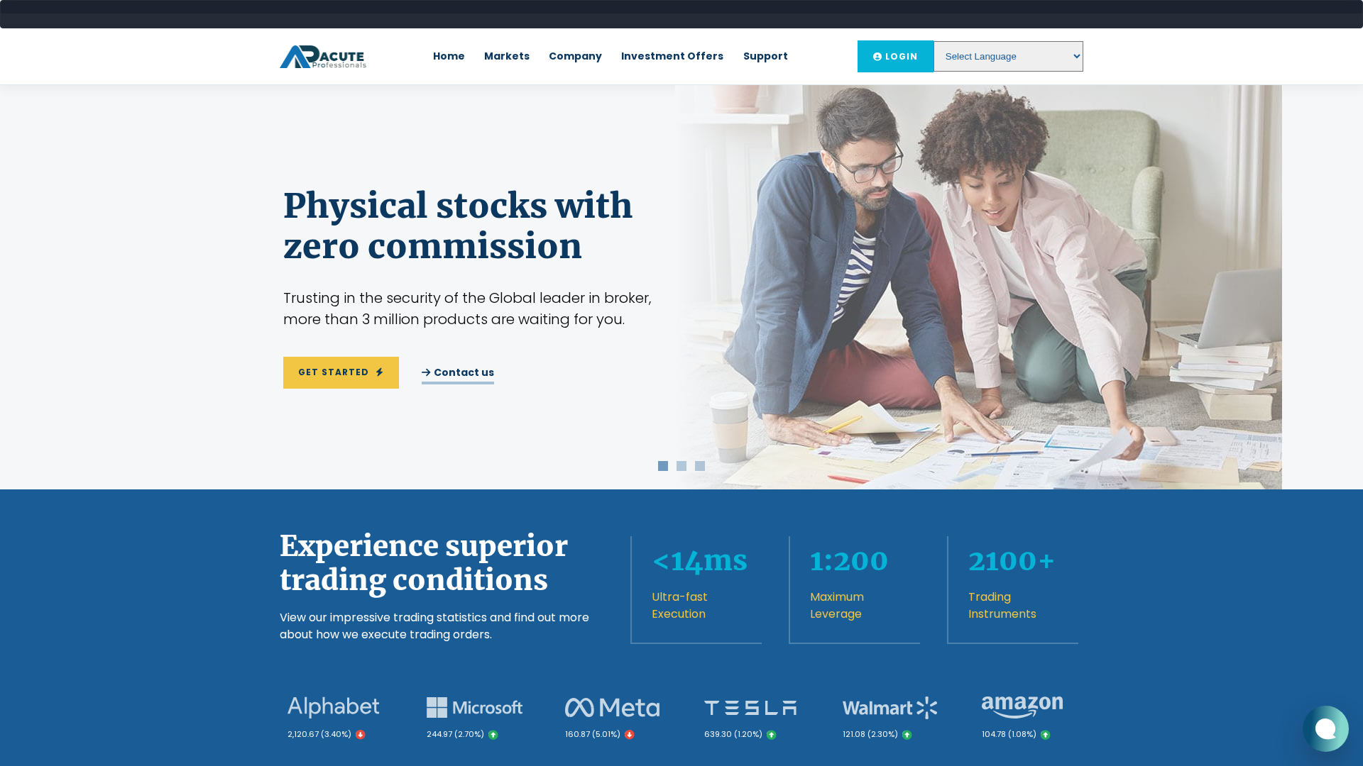 Screenshot of acuteprofessionals.com