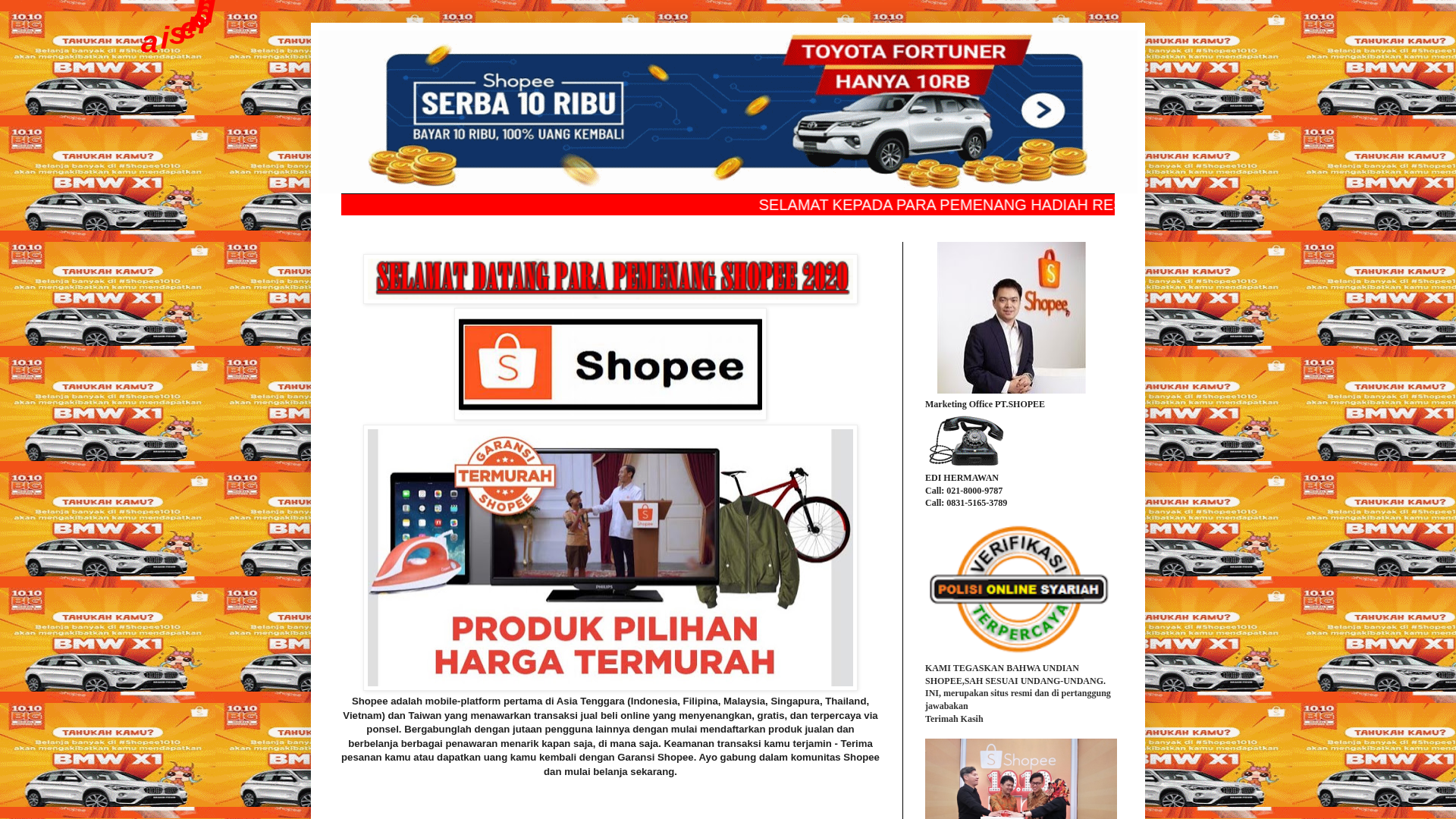 Screenshot of shopee3589.blogspot.com