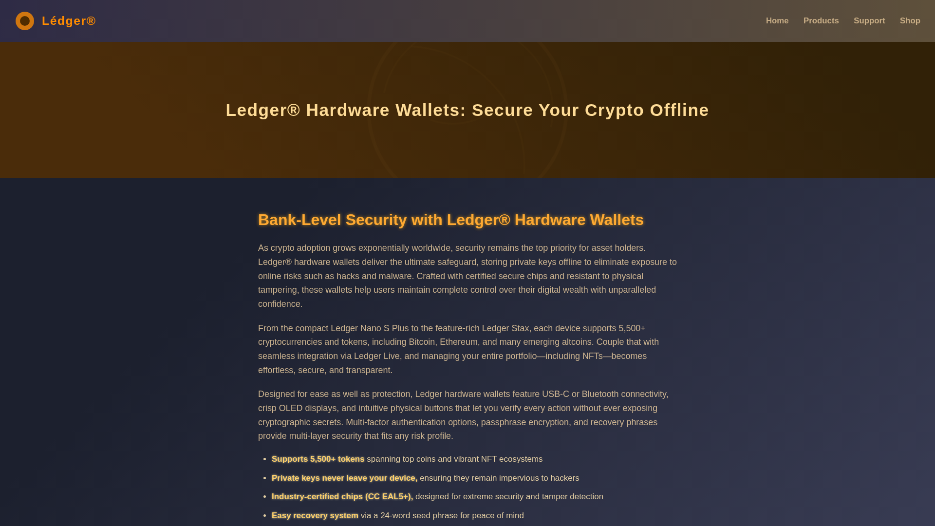 Screenshot of exchange-ledger-help.pages.dev
