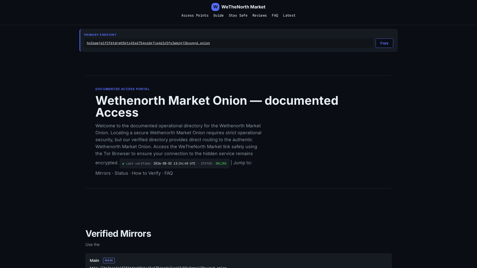 Screenshot of dark-wethenorth.sbs