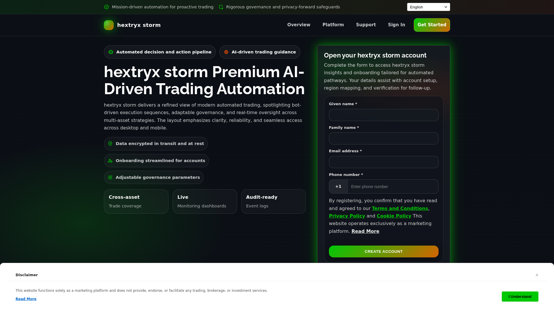 Screenshot of hextryxstorm.digital