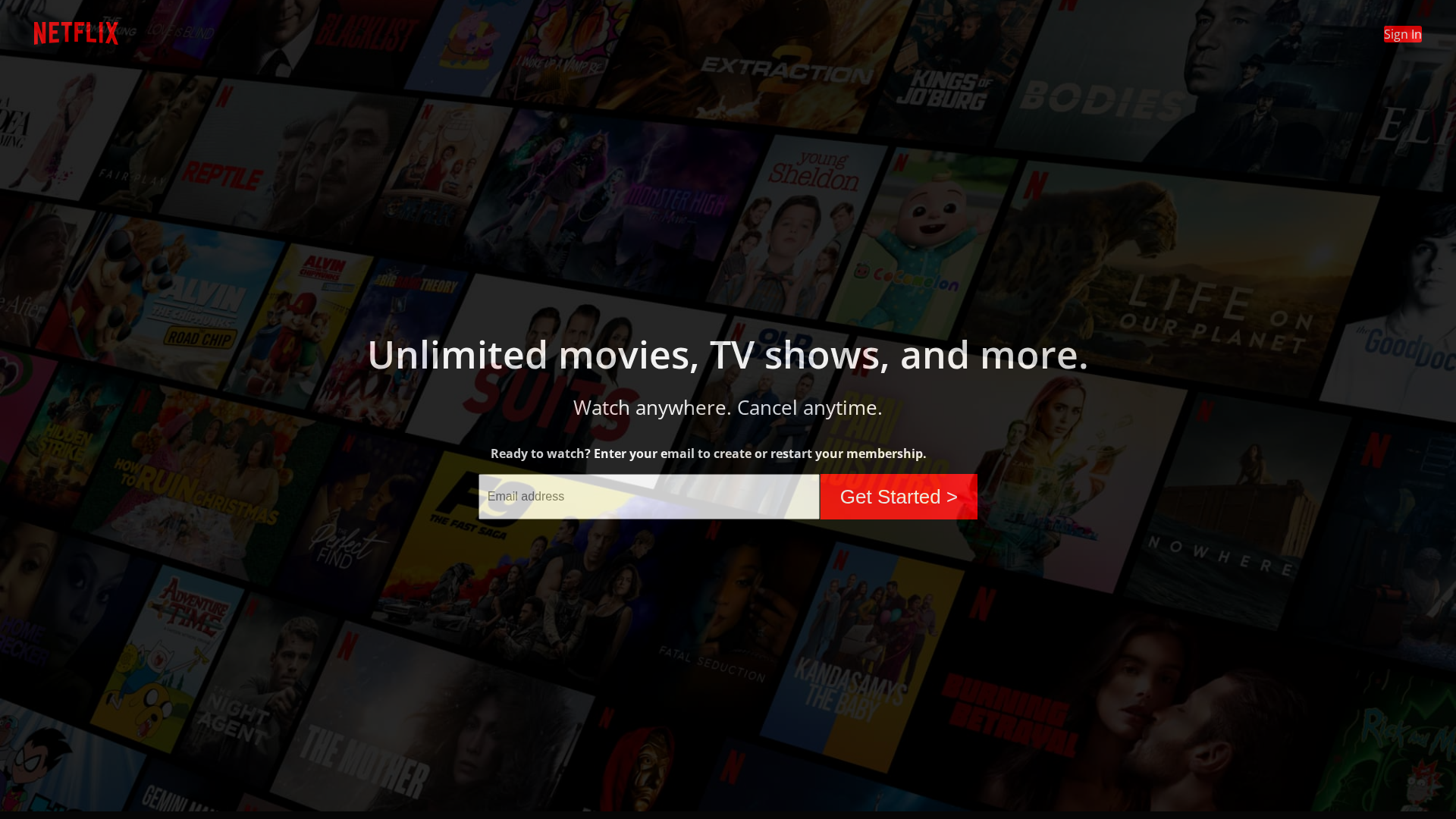 Screenshot of net-flix-clone-unarine.netlify.app