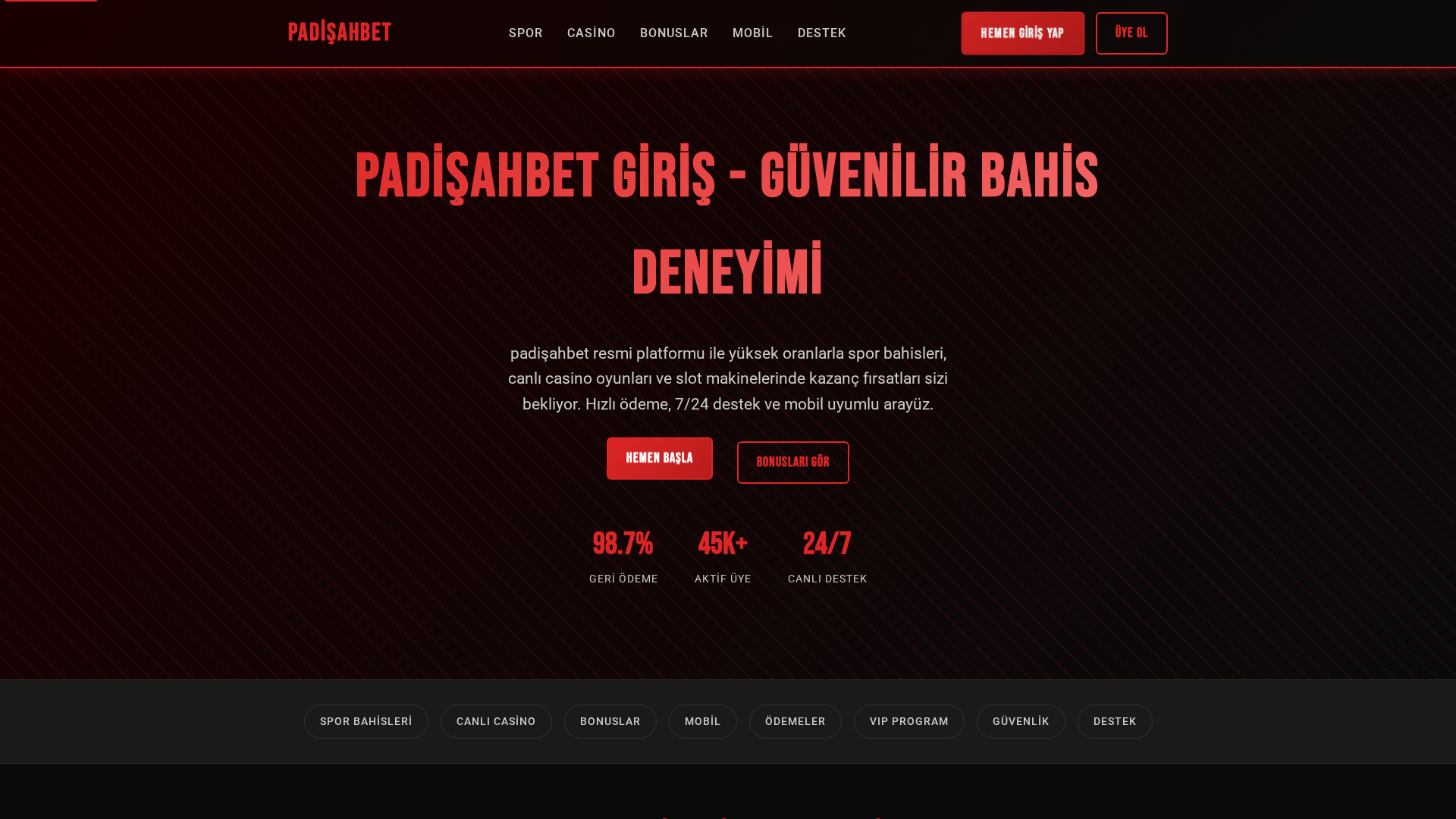 Screenshot of tr.padisahbet-guncel-girisleri2026.vip