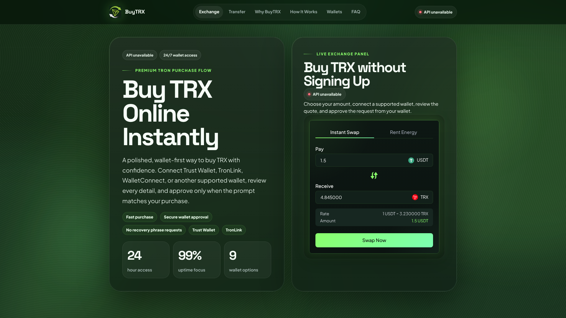 Screenshot of buy-trx.uk