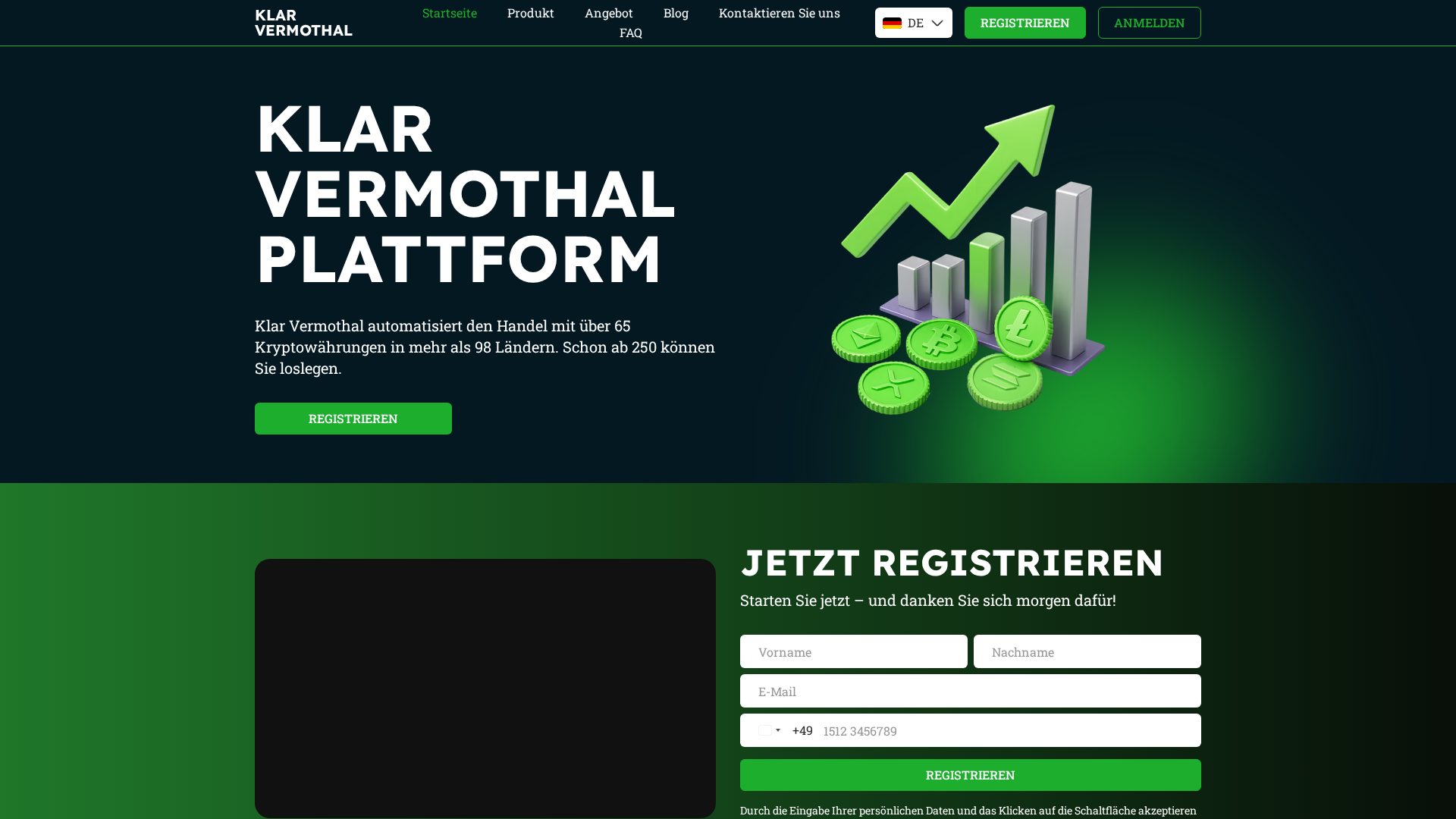 Screenshot of klarvermothal.com