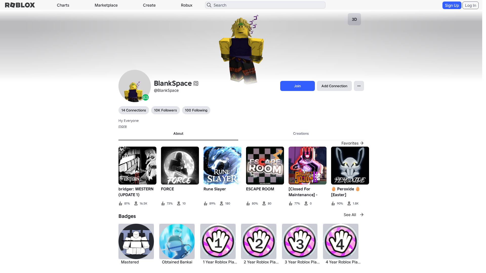 Screenshot of roblx.me