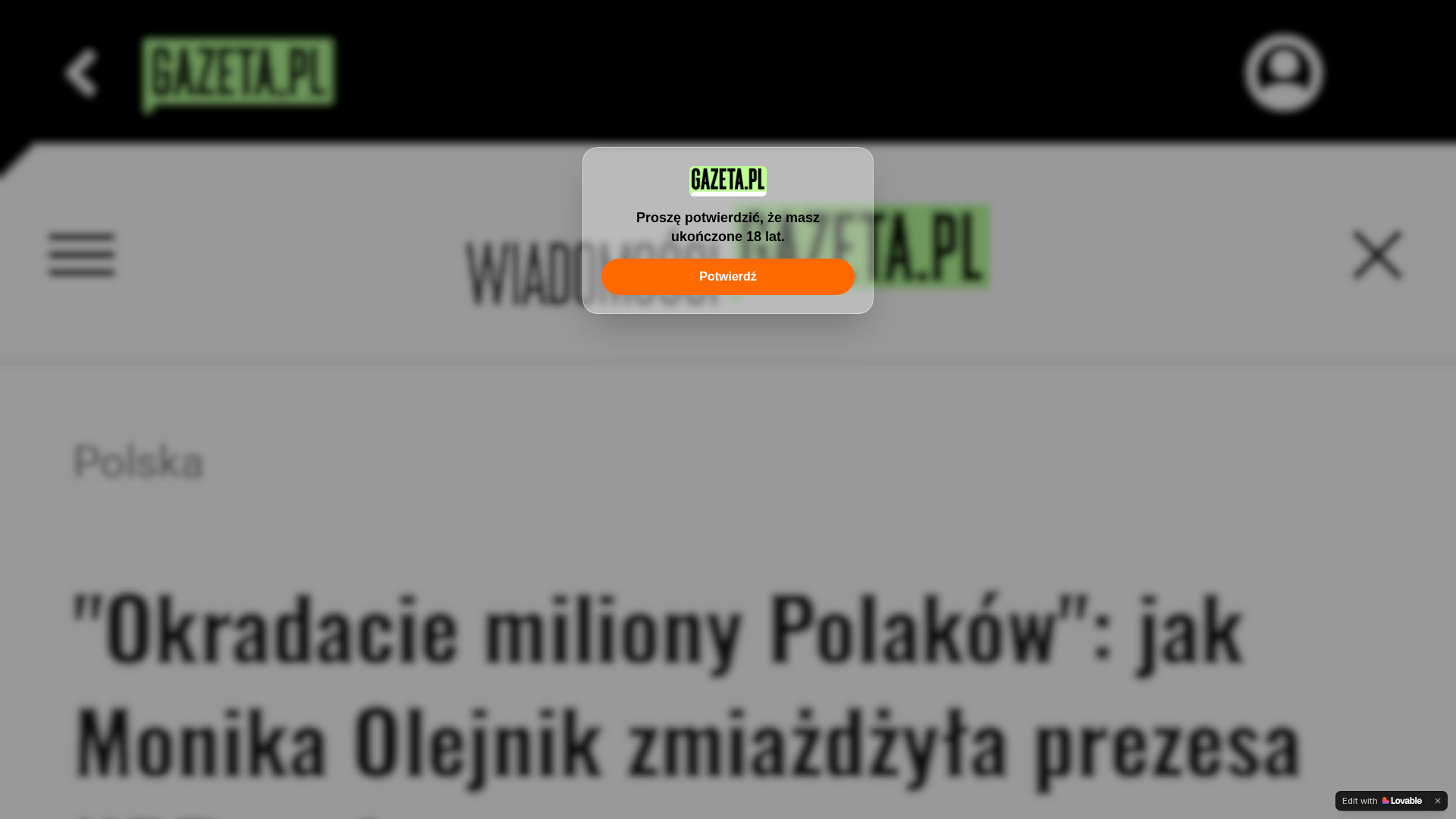 Screenshot of klin-miejsca-flow.lovable.app
