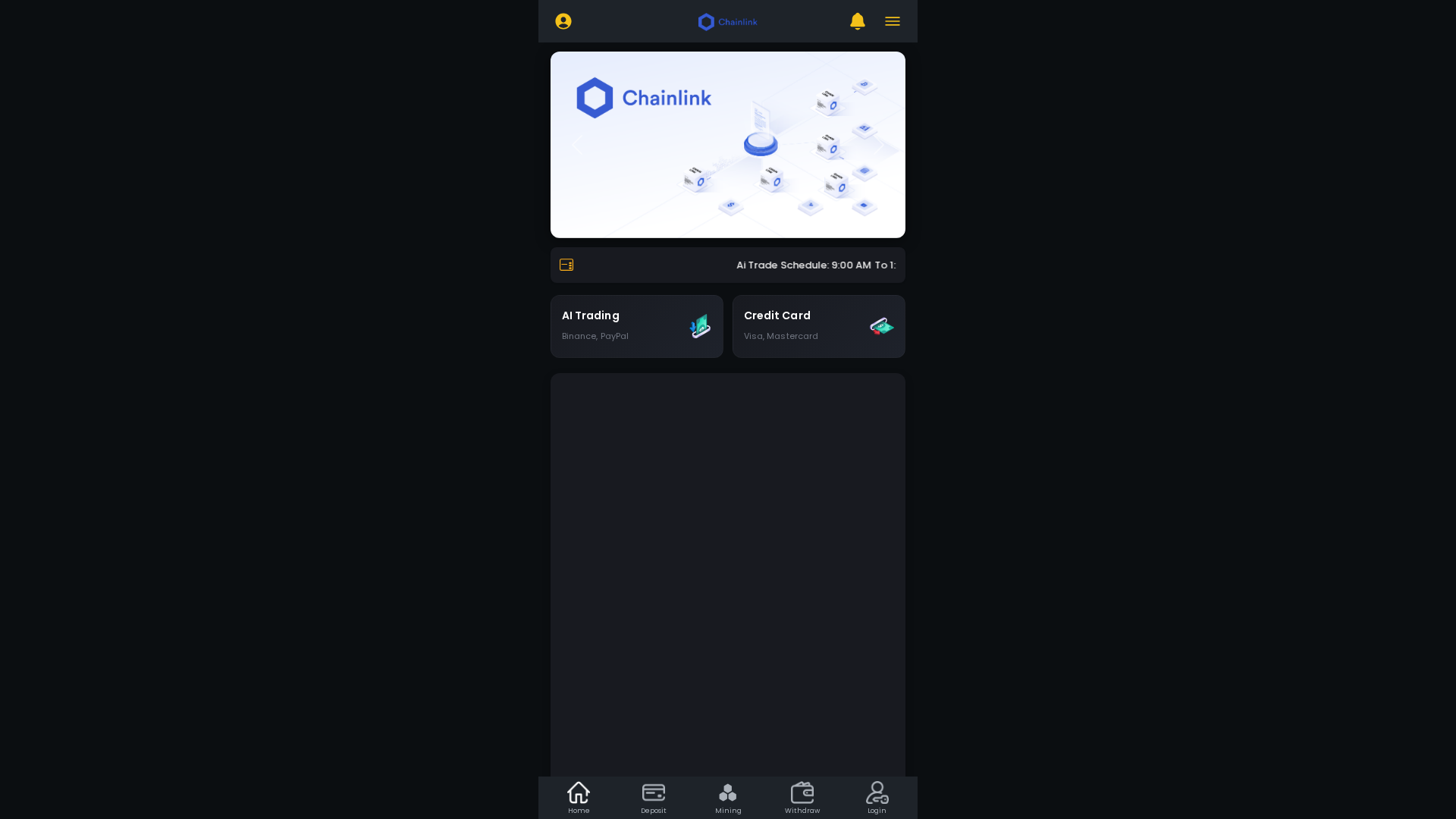 Screenshot of chaiinlink.xyz