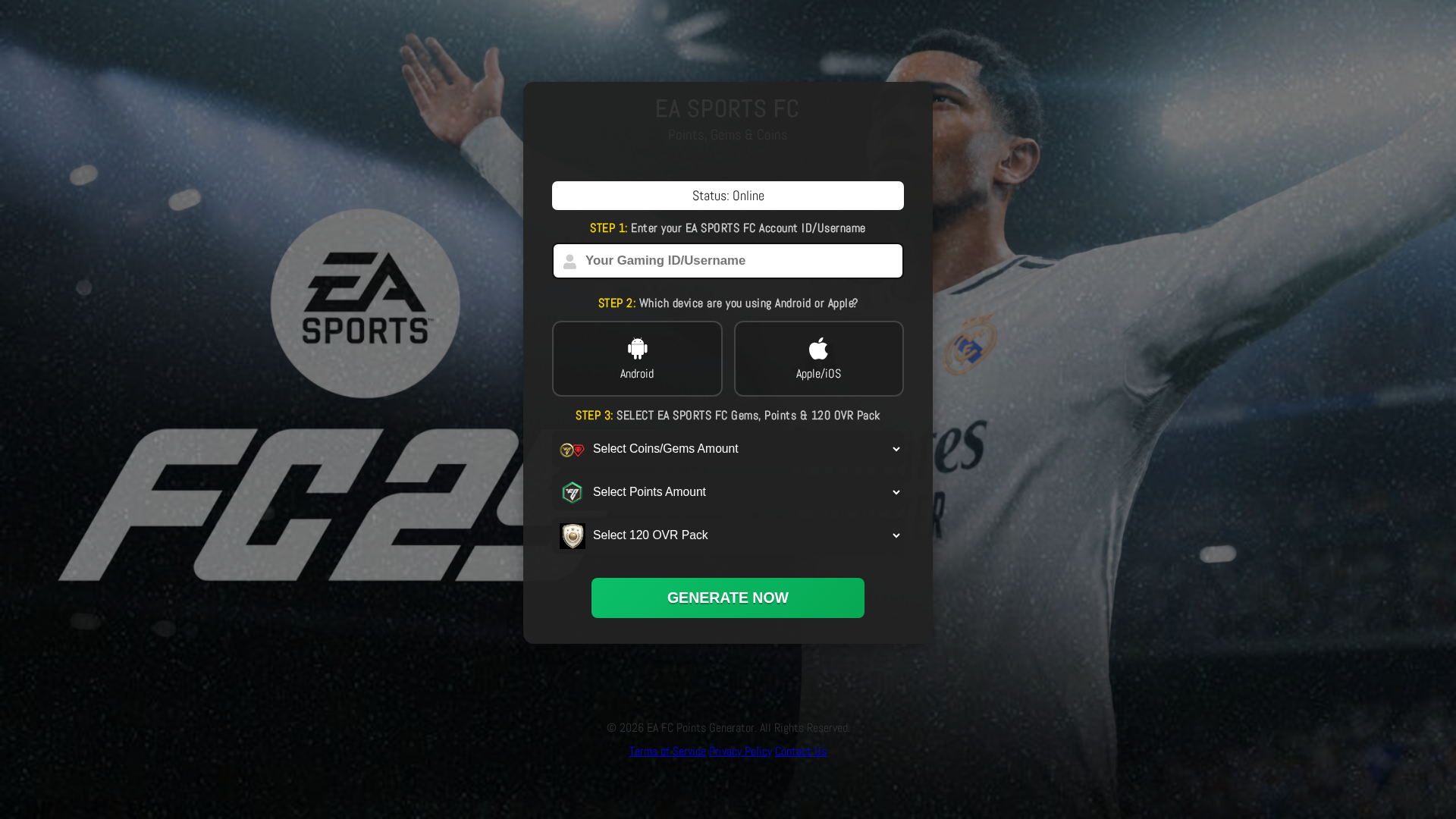 Screenshot of fut26.online