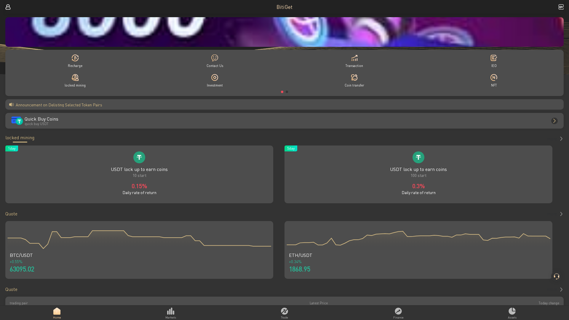 Screenshot of bitigetbtc.com