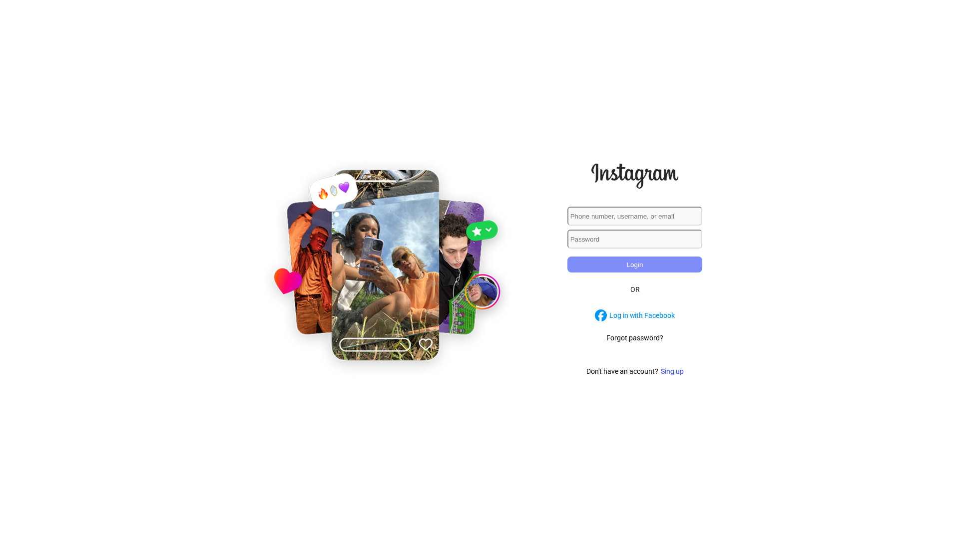 Screenshot of logininstagram-oecf.onrender.com