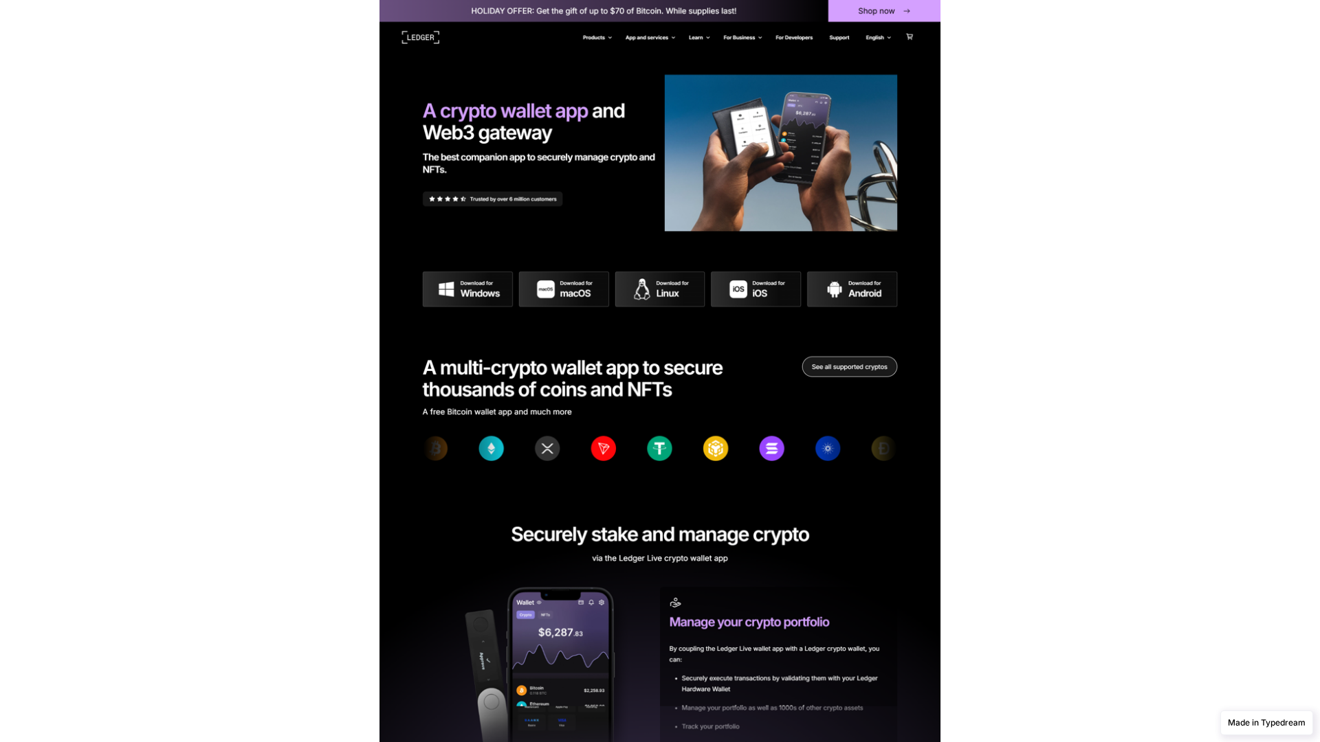 Screenshot of help-ledgerlive-com-web.typedream.app
