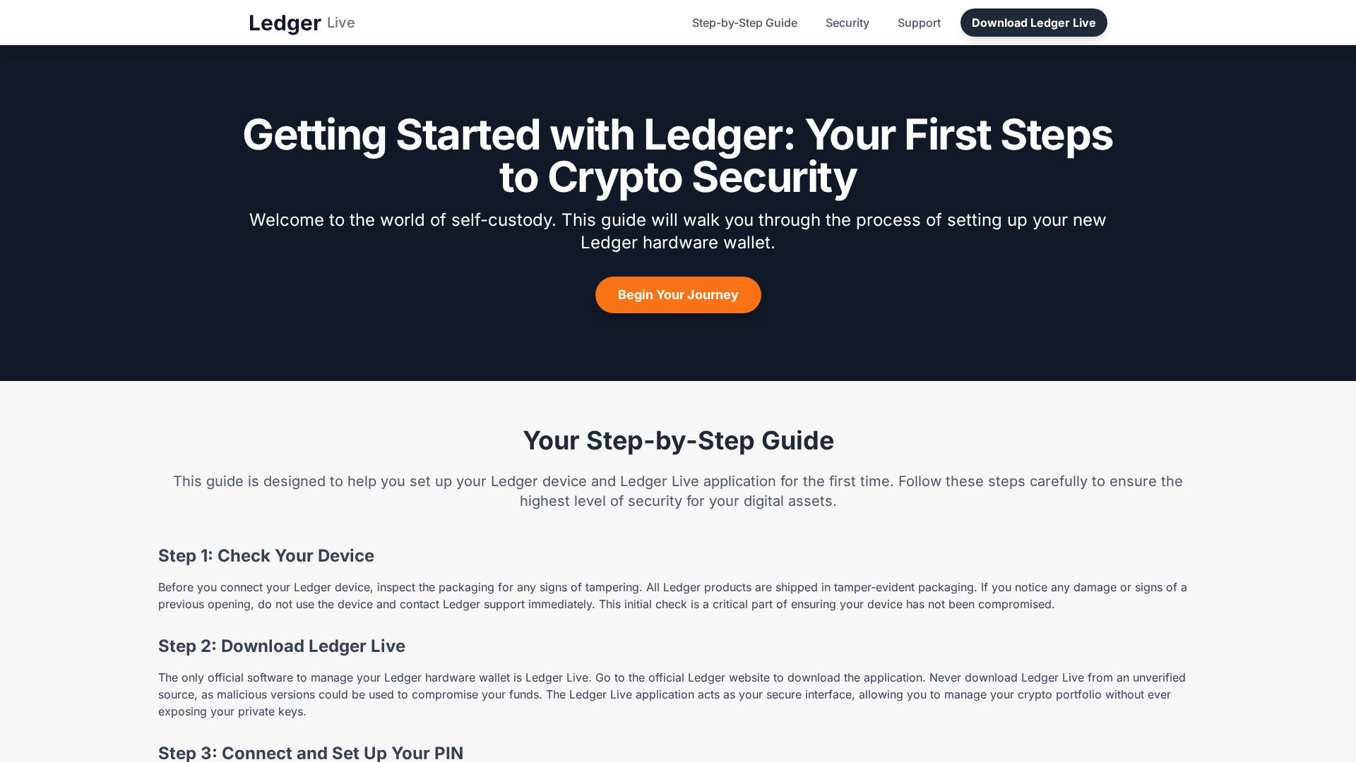 Screenshot of lledger-com-start-app.pages.dev