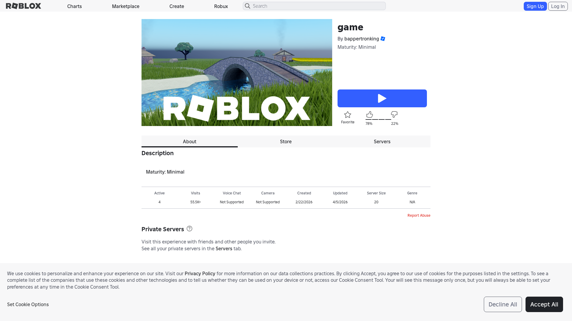 Screenshot of roblox.com.py
