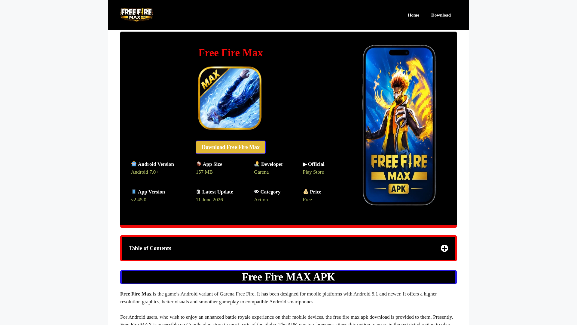 Screenshot of free-fire.in