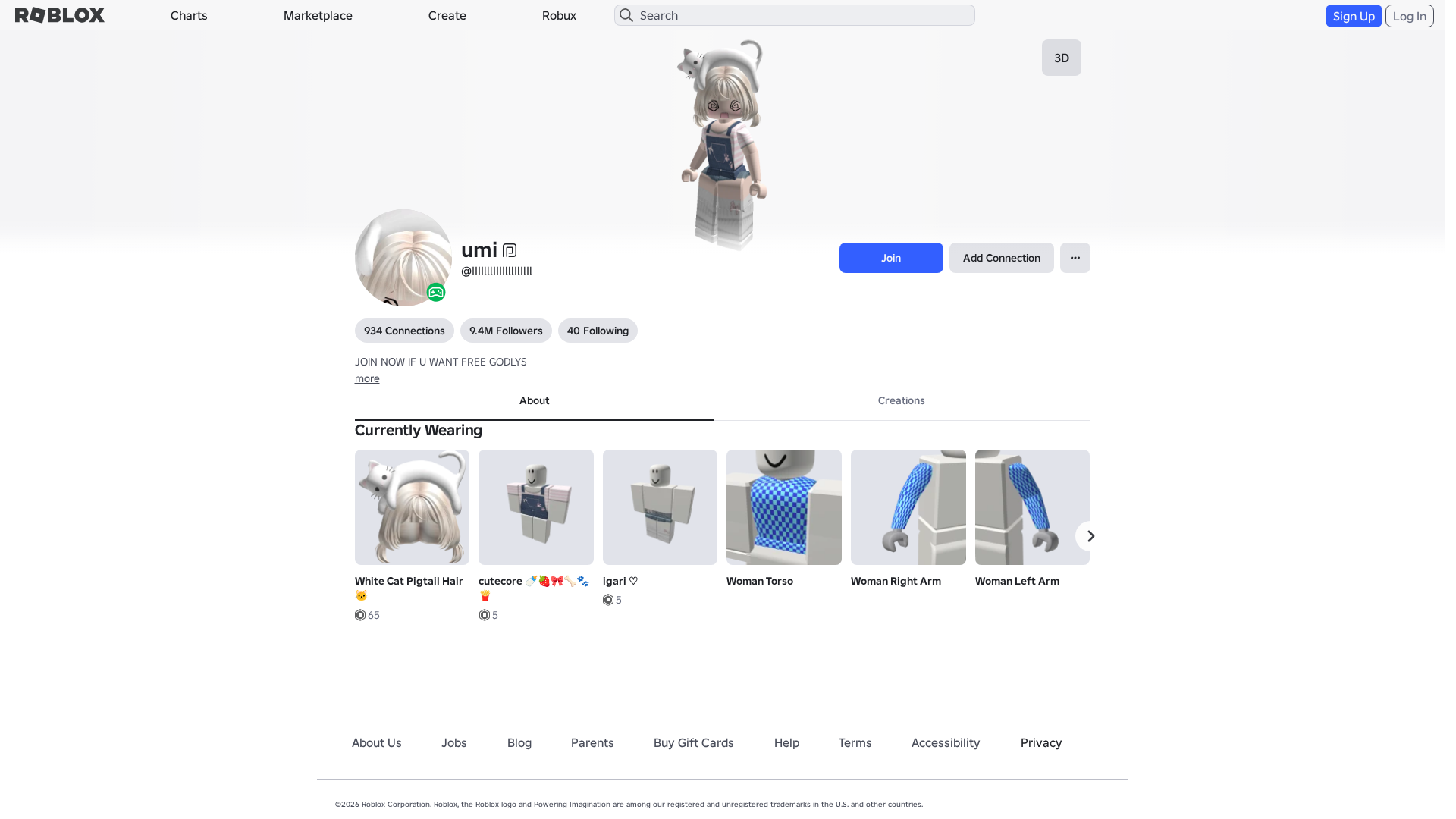 Screenshot of www.roblox.com.ml
