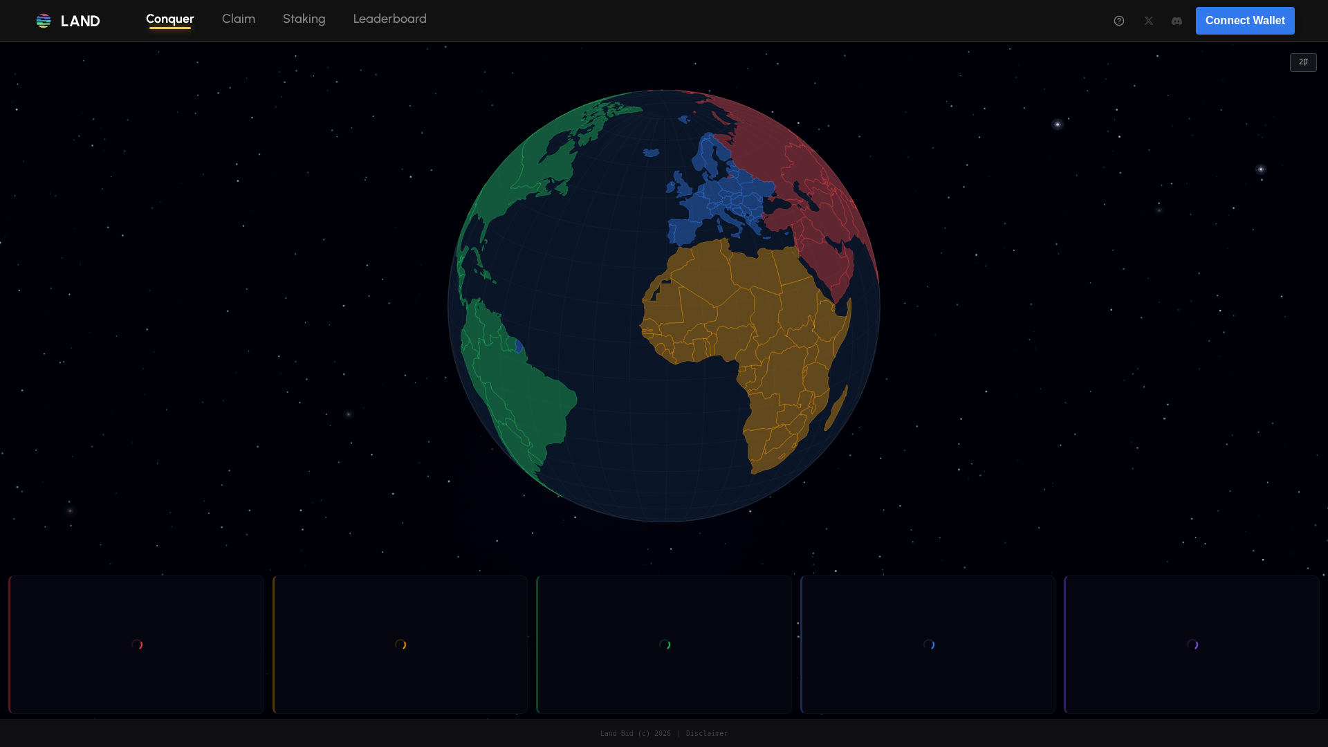 Screenshot of landbids.xyz