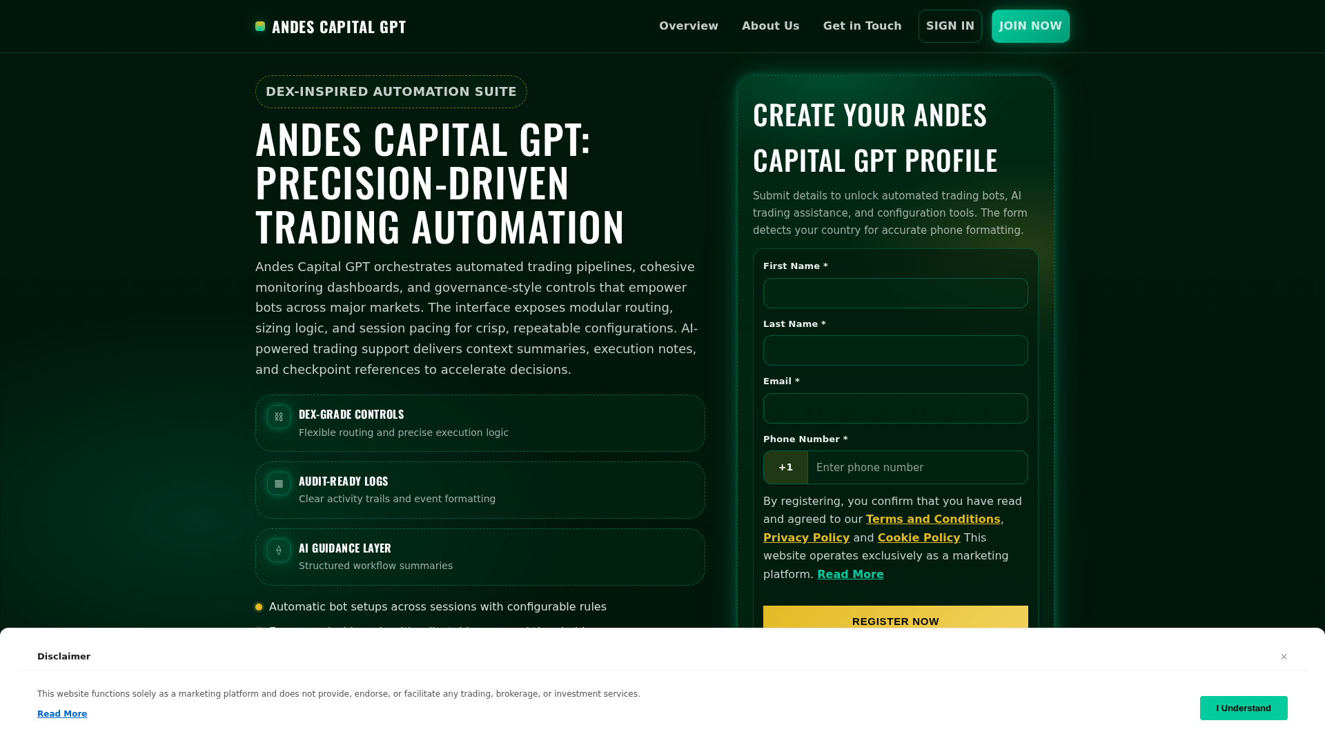 Screenshot of andescapitalgpt-app.digital
