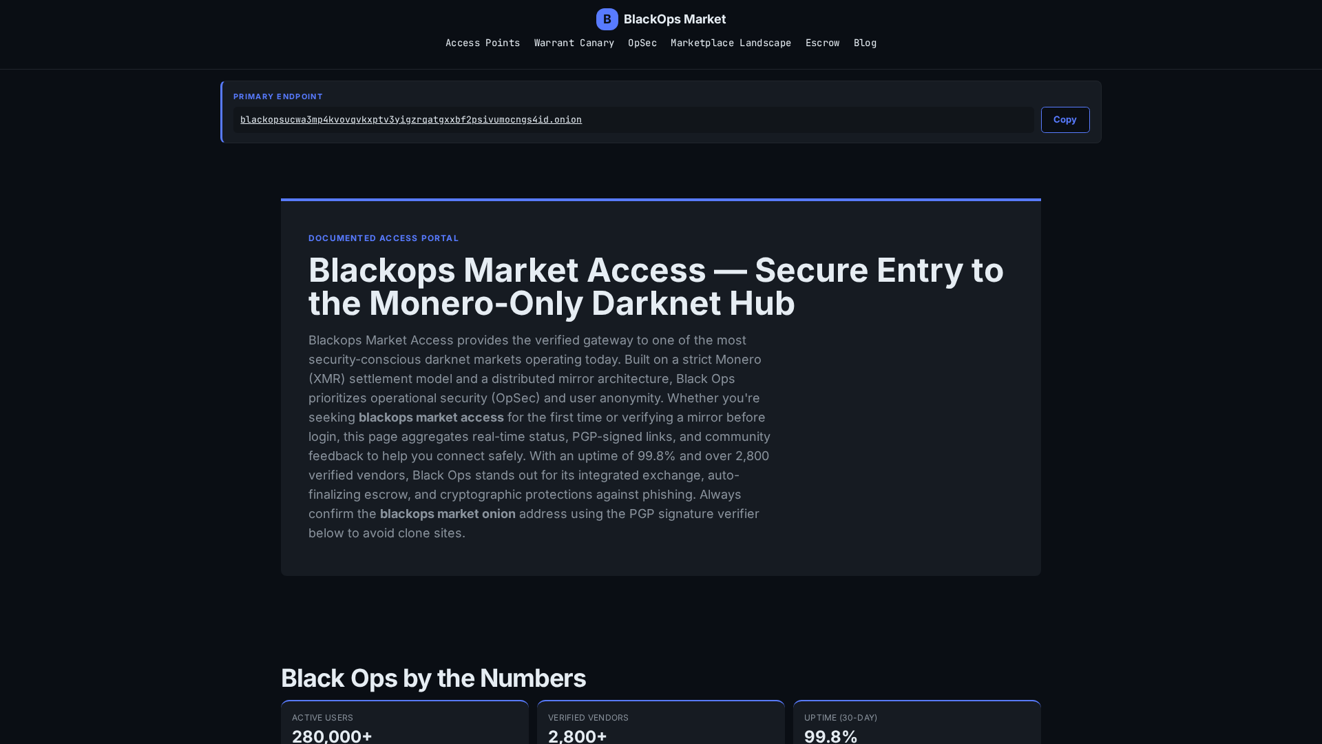 Screenshot of blackops-link.cyou