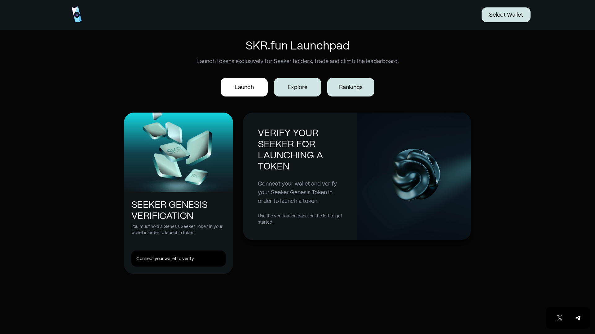 Screenshot of alpha.skr.fun
