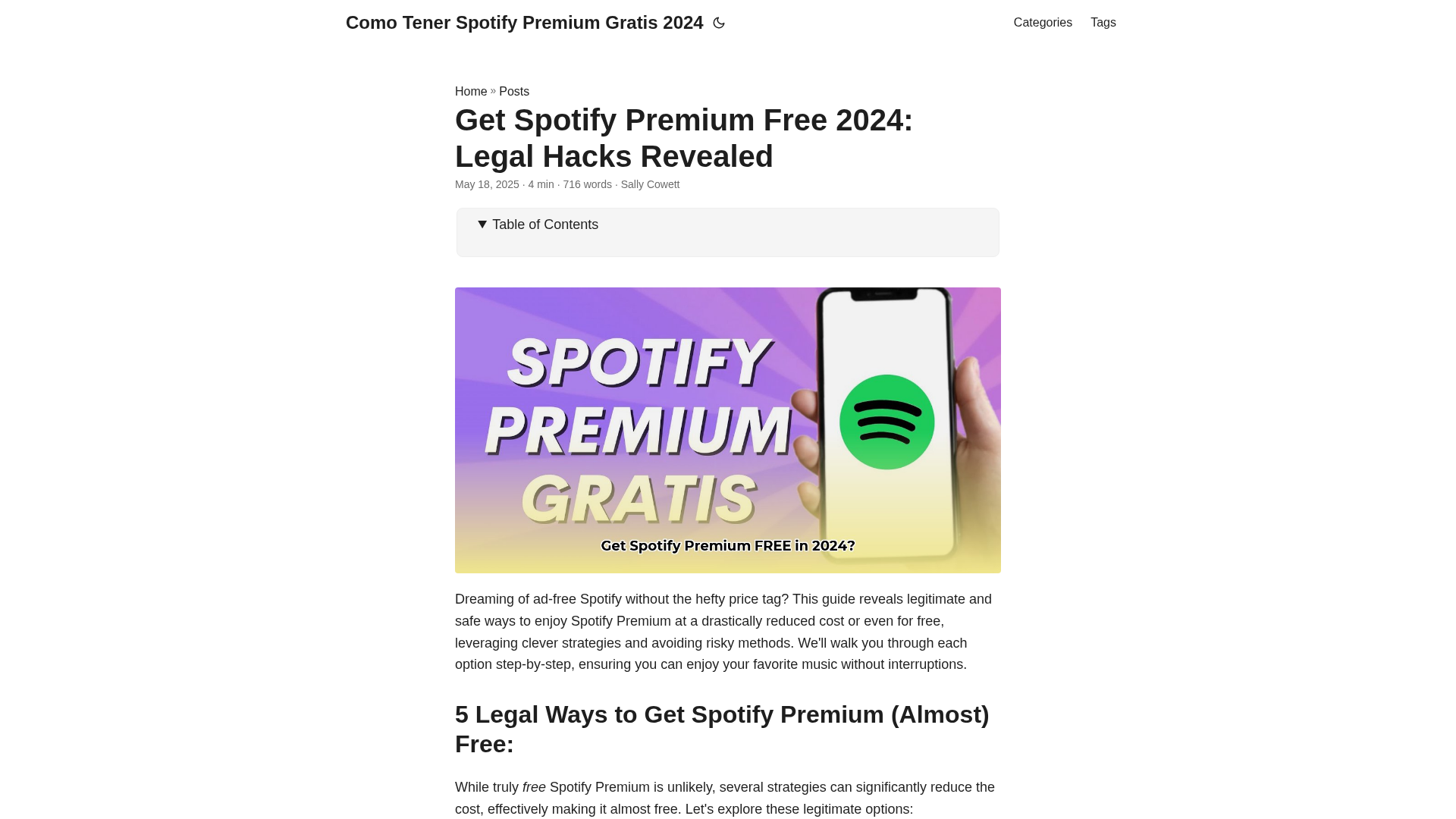 Screenshot of como-tener-spotify-premium-gratis-2024.pages.dev
